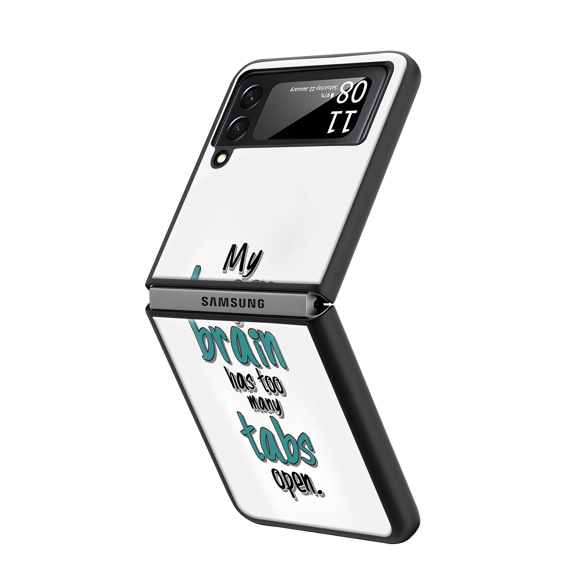 Positive Thoughts Samsung Z Flip Glass Case image 1