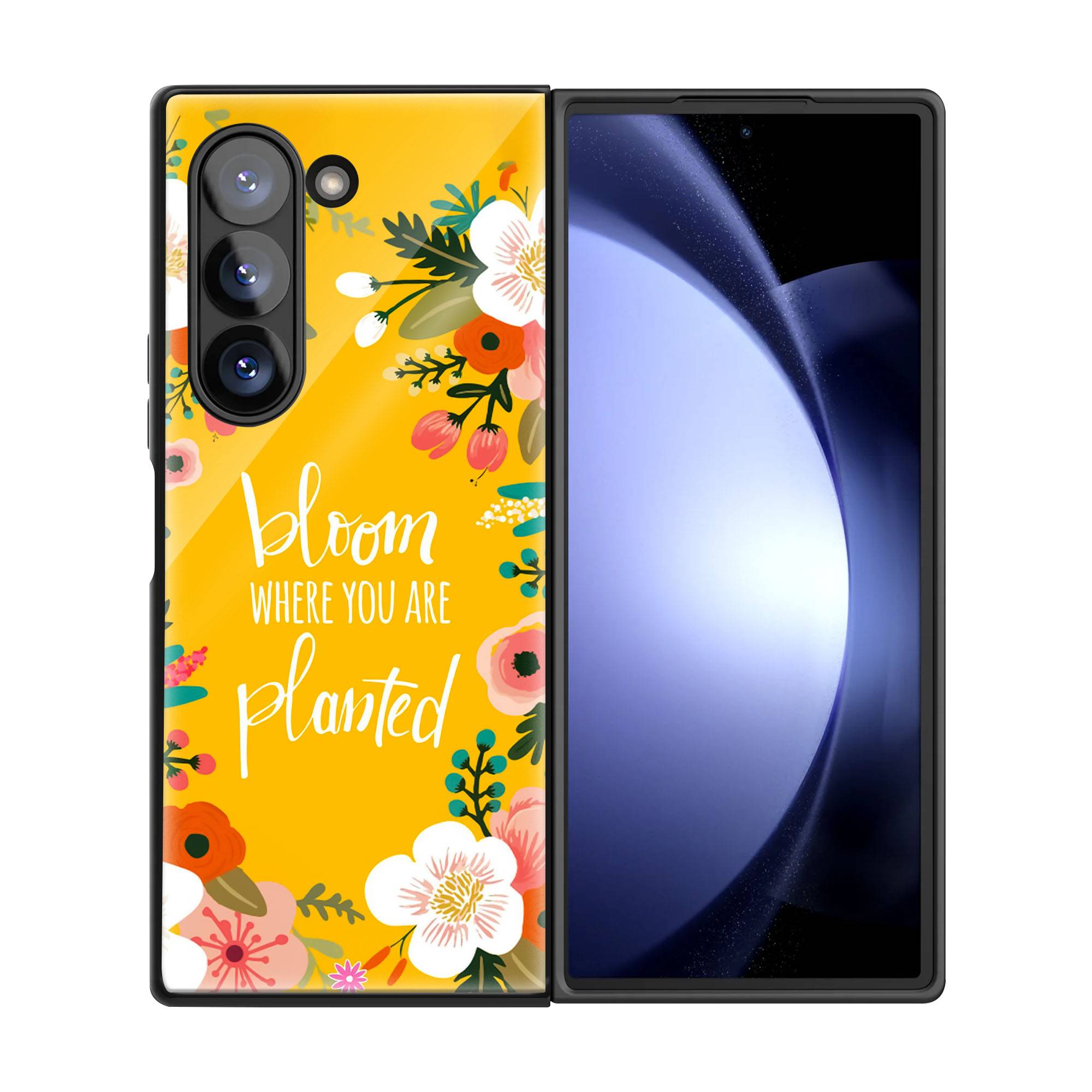 Sunshine Garden Samsung Z Fold Glass Case image 2