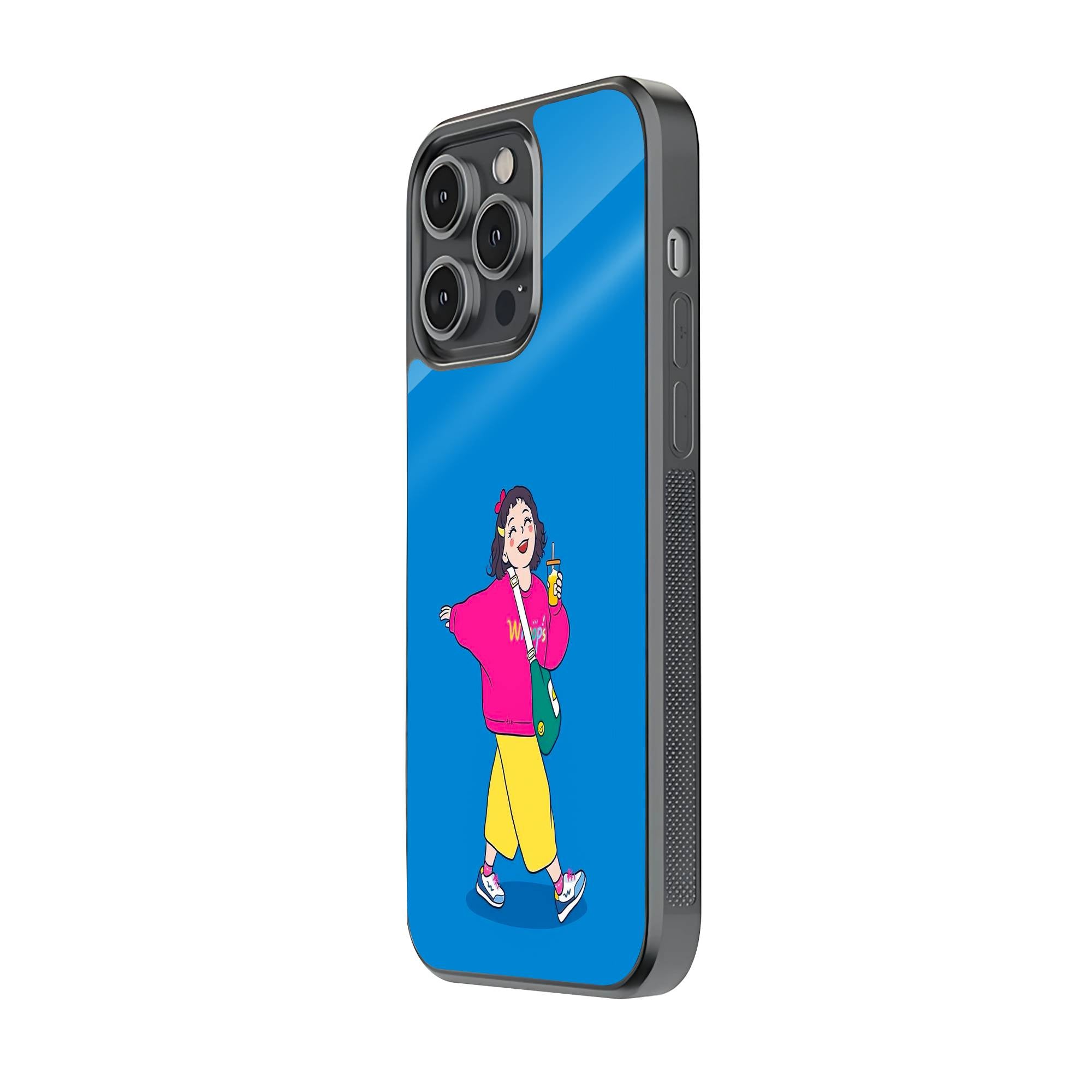Giggle Gal Glass Case image 1