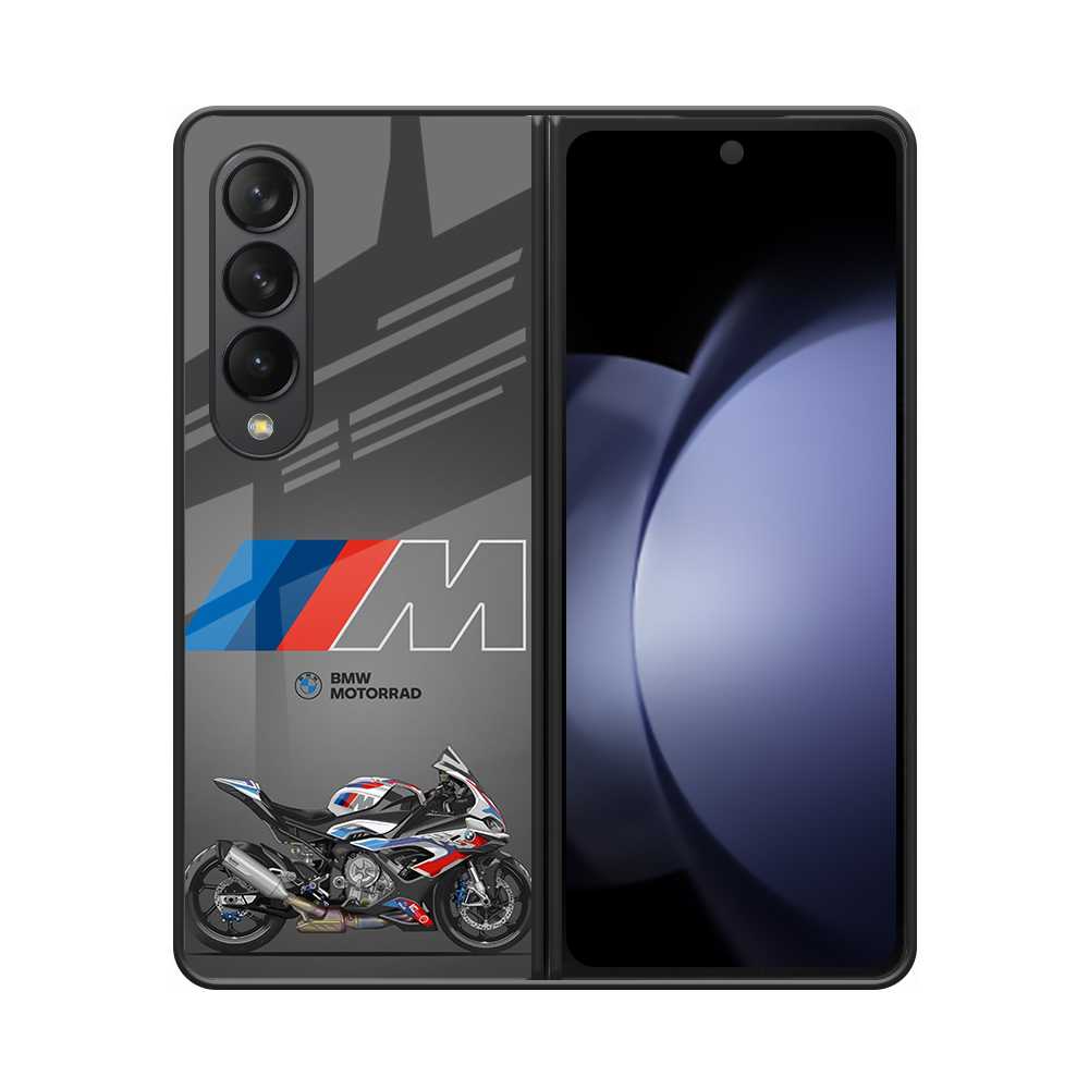 BMW Bike Samsung Z Fold 4 Glass Case image 0
