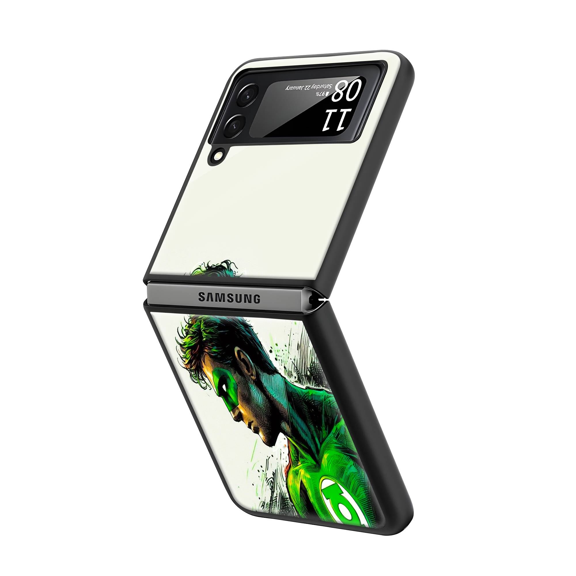 Superhero Samsung Z Flip Glass Case image 1