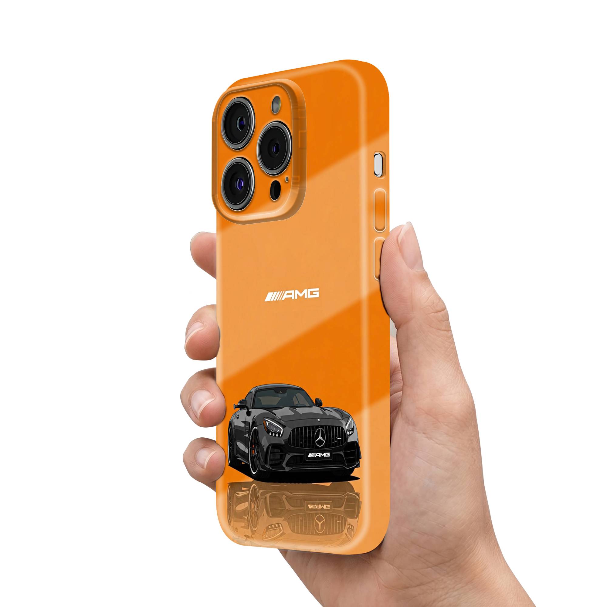 Orange Velocity Shell Glossy Hard Case
