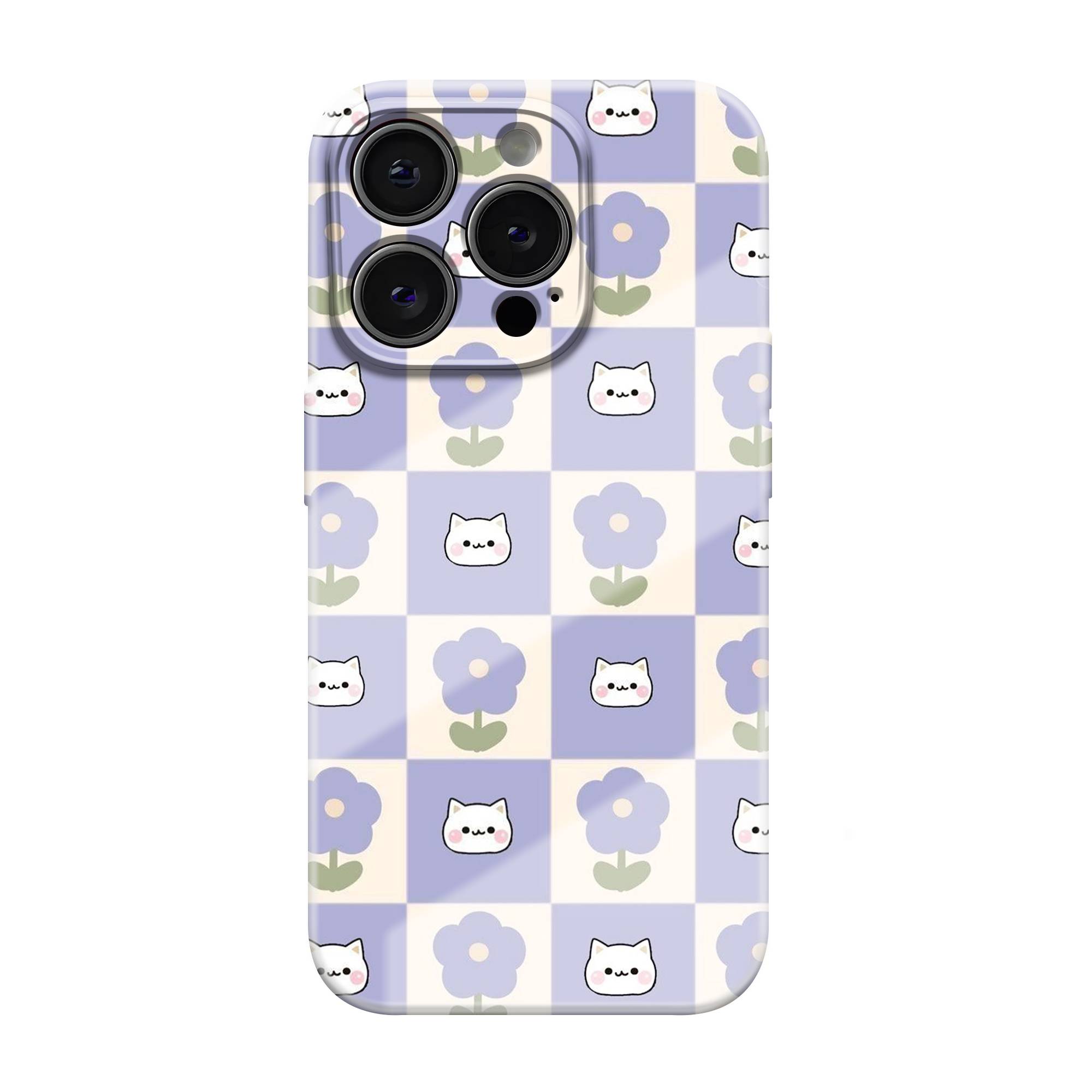 Pastel Paws & Petals Shell Glossy Hard Case