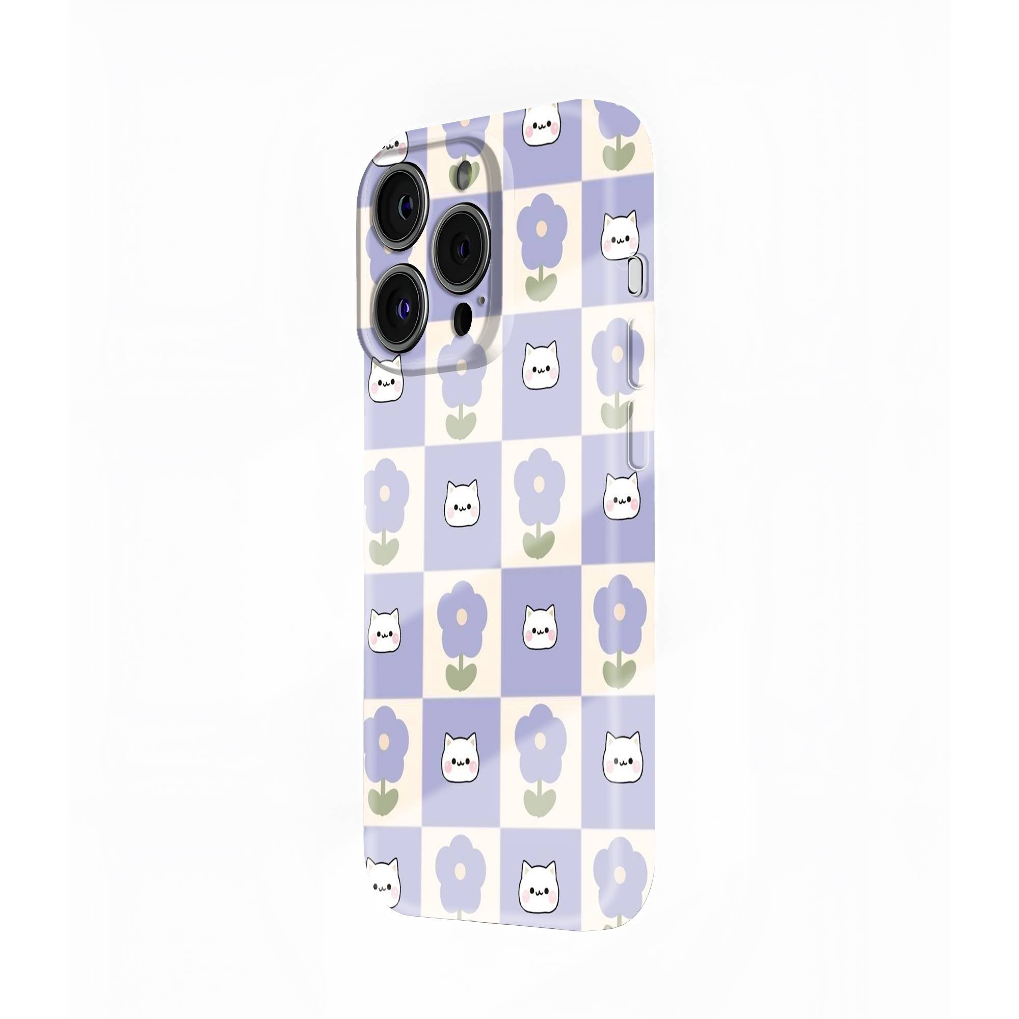Pastel Paws & Petals Shell Glossy Hard Case