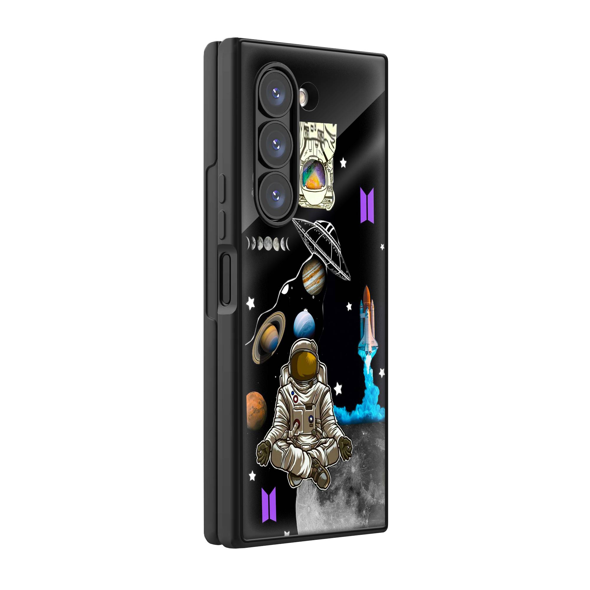 Sanatani Astronaut Samsung Z Fold Glass Case image 0