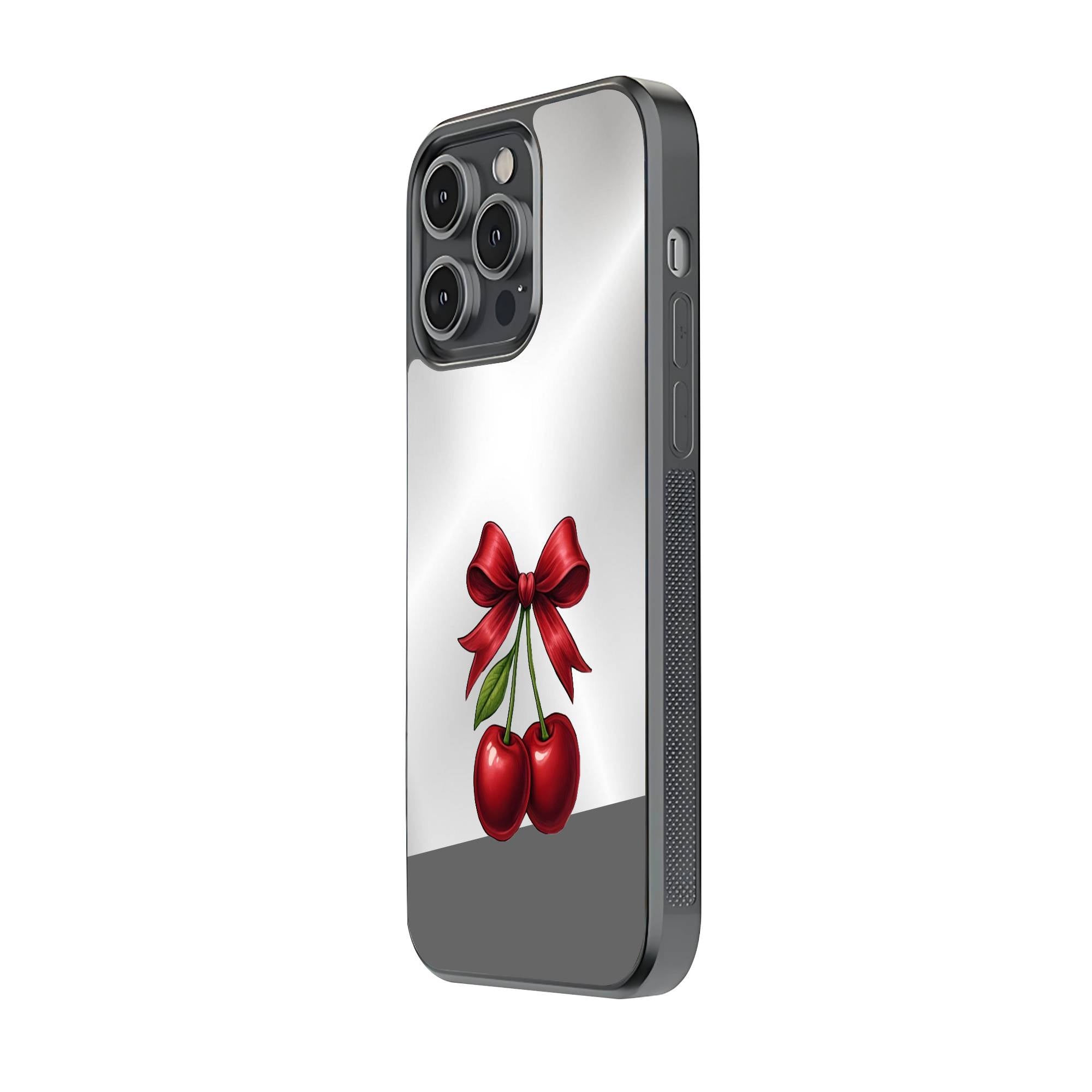 Cherry Bow Mirror Case