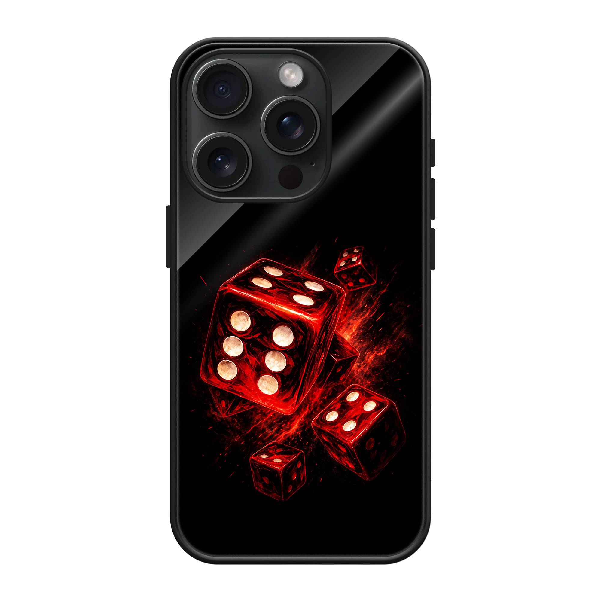 Blazing Dice Glass Case