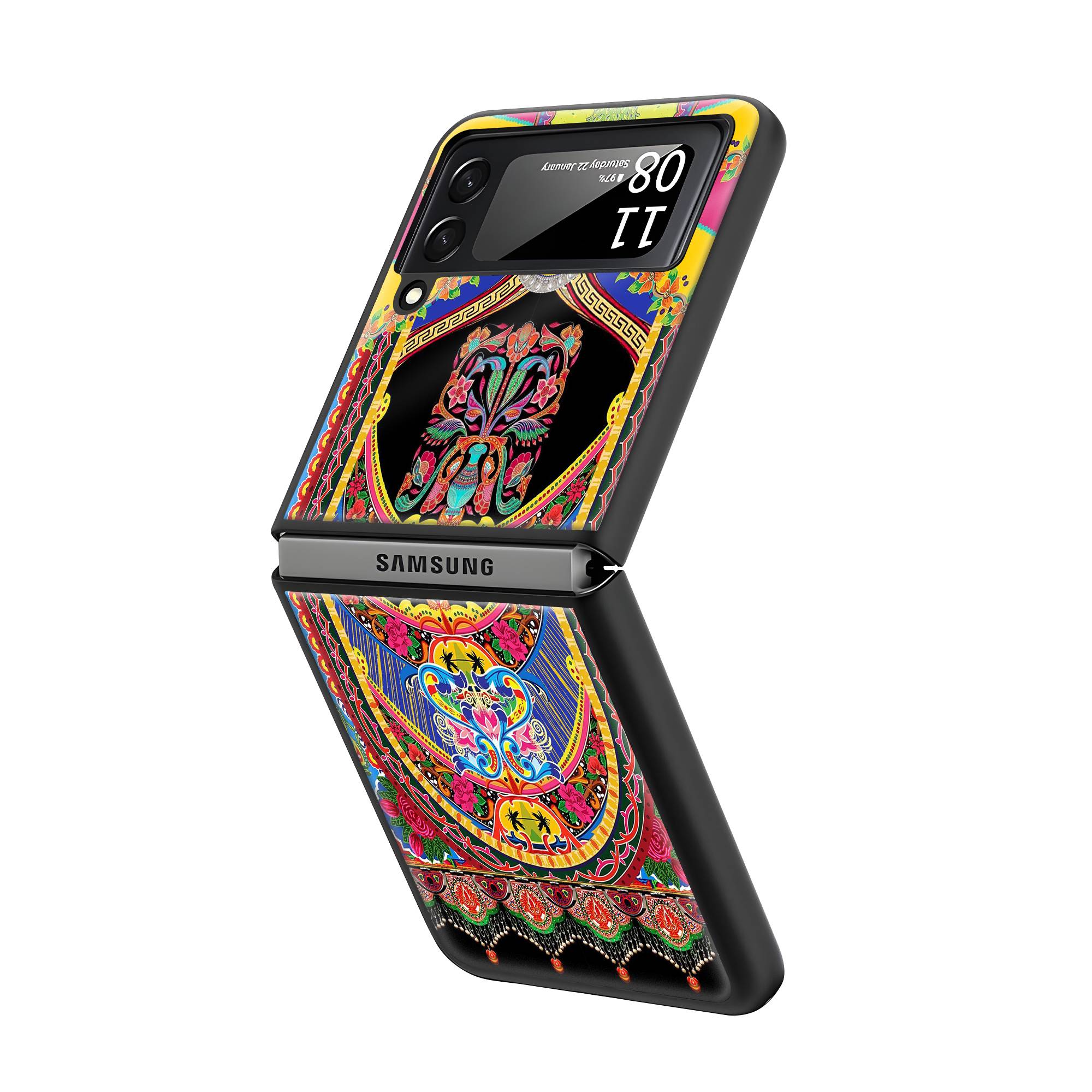 Truck Art Samsung Z Flip Glass Case image 1