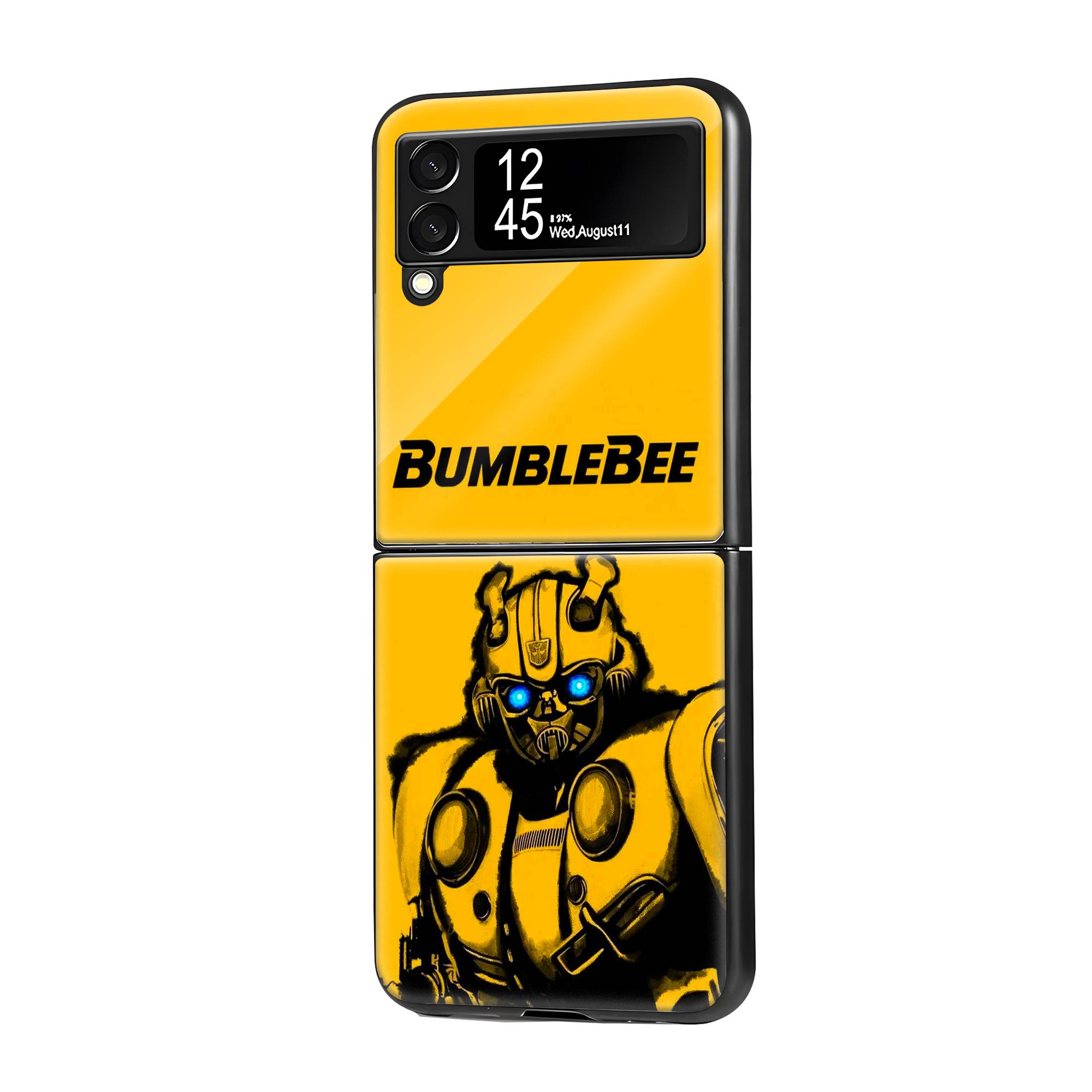 Bumblebee Samsung Z Flip Glass Case image 0