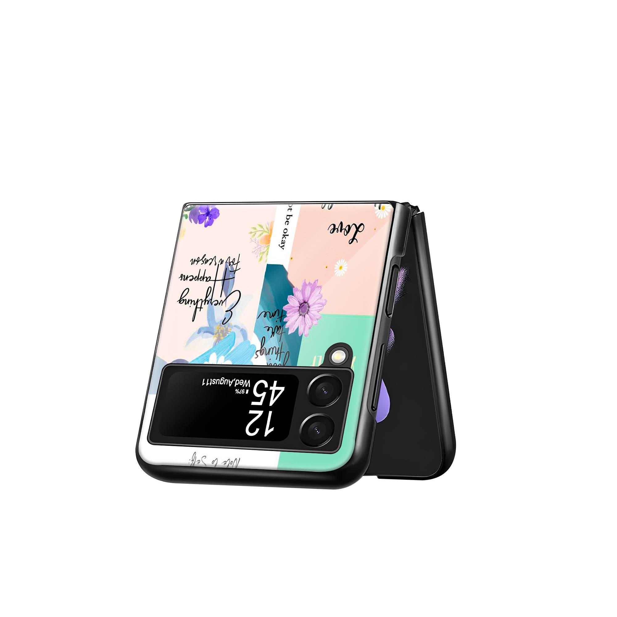 Growth Collage Samsung Z Flip Glass Case image 2