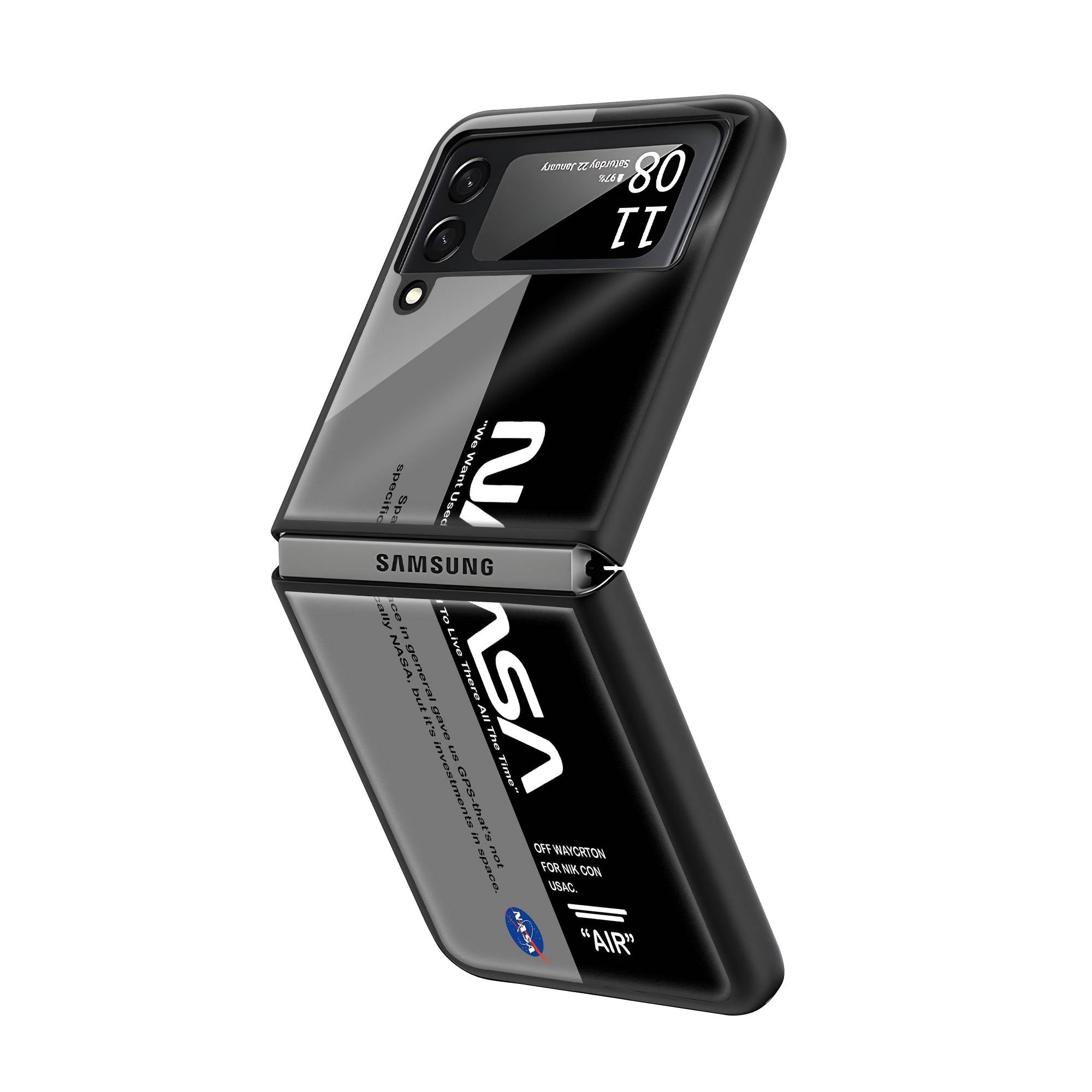 Nasa Samsung Z Flip Glass Case image 1