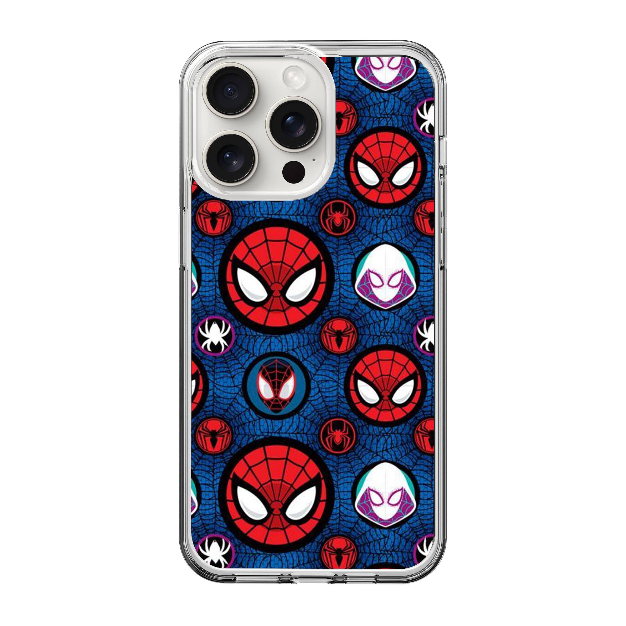 Spiderman Pattern Clear Case image 0