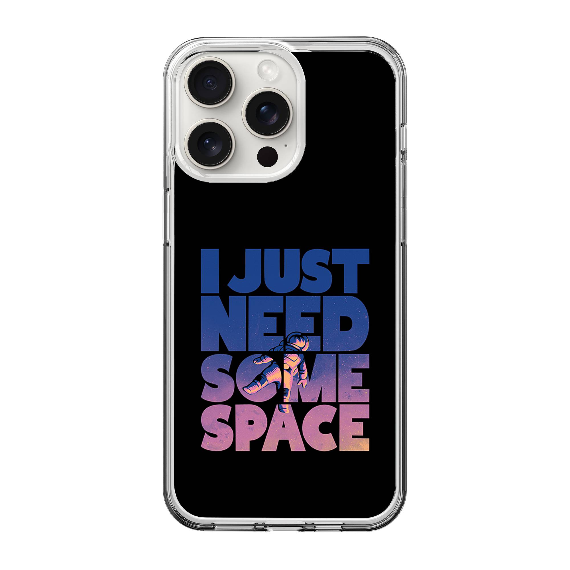 I Just Need Some Space Clear Case image 0