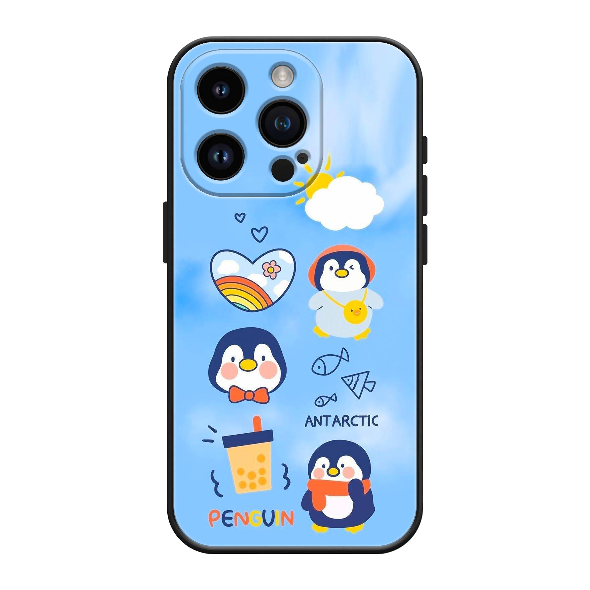 Cartoon Penguin Silicone Case image 0