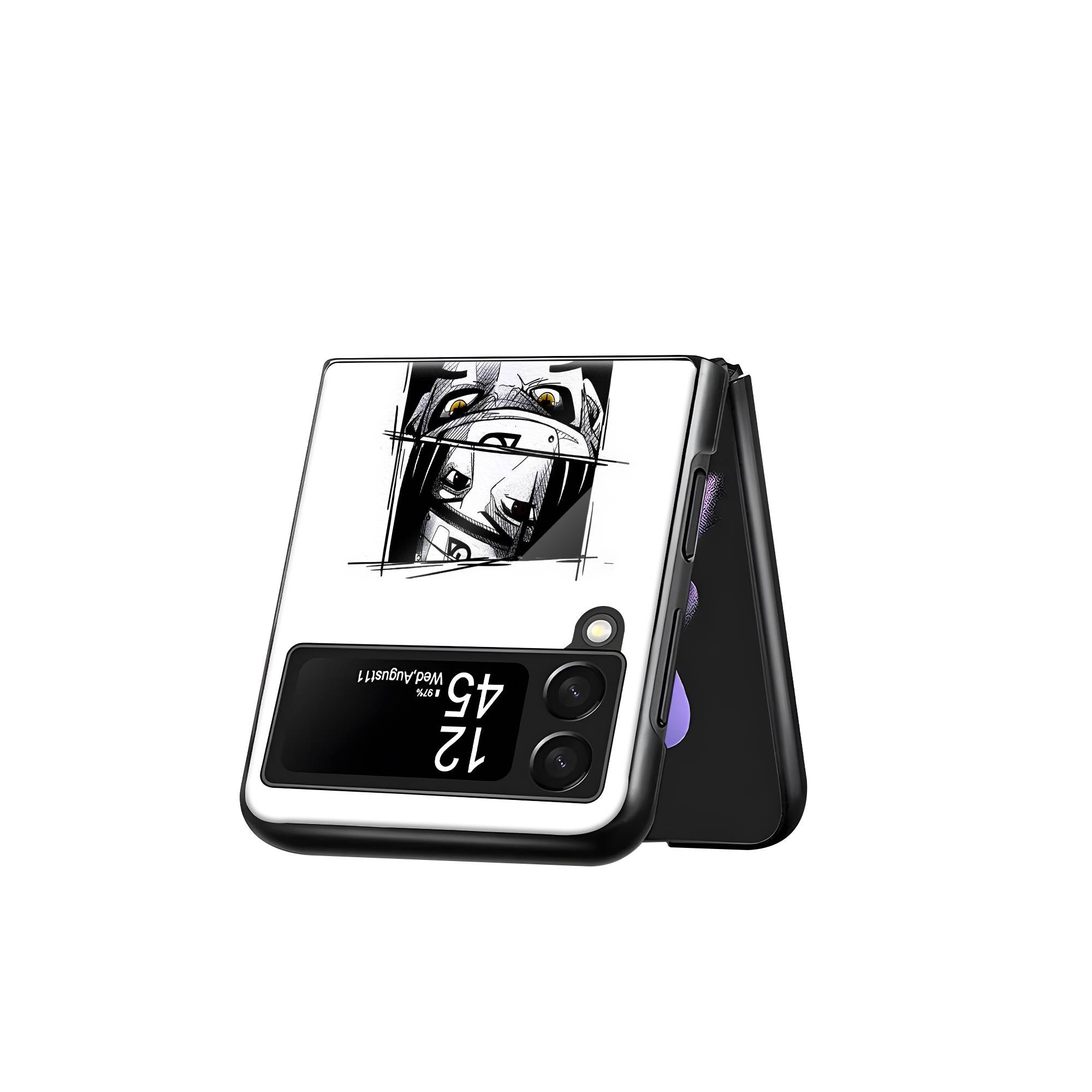 Naruto Eyes Samsung Z Flip Glass Case image 2