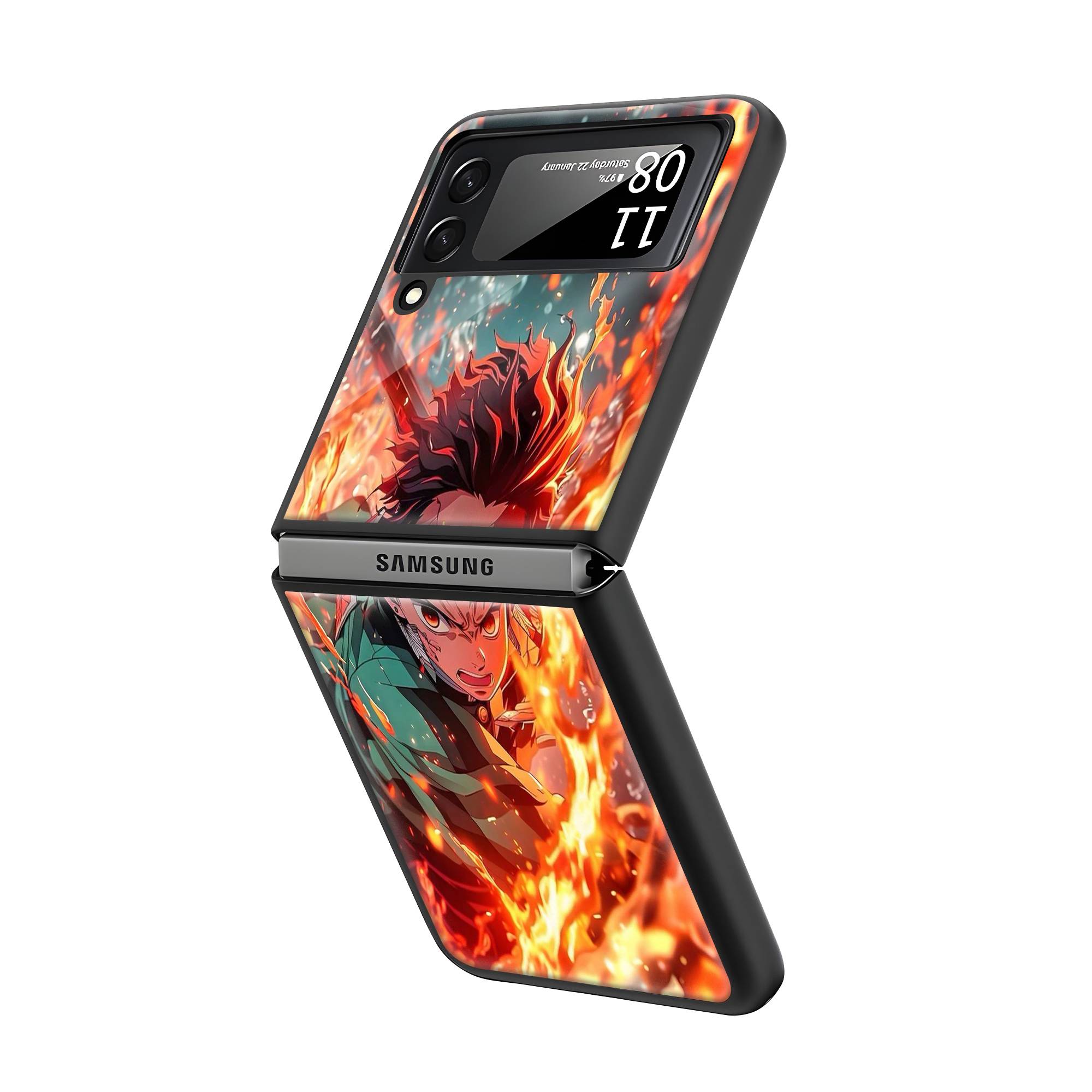 Demon Samsung Z Flip Glass Case image 1
