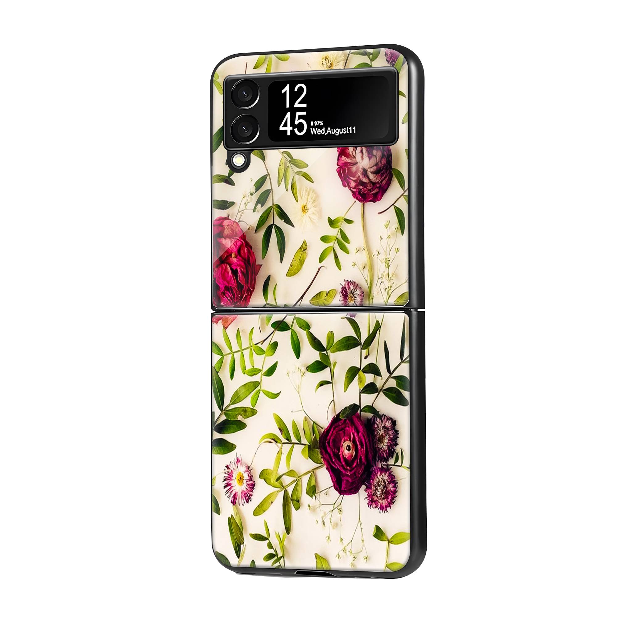 Dried Flowers Samsung Z Flip Glass Case image 0