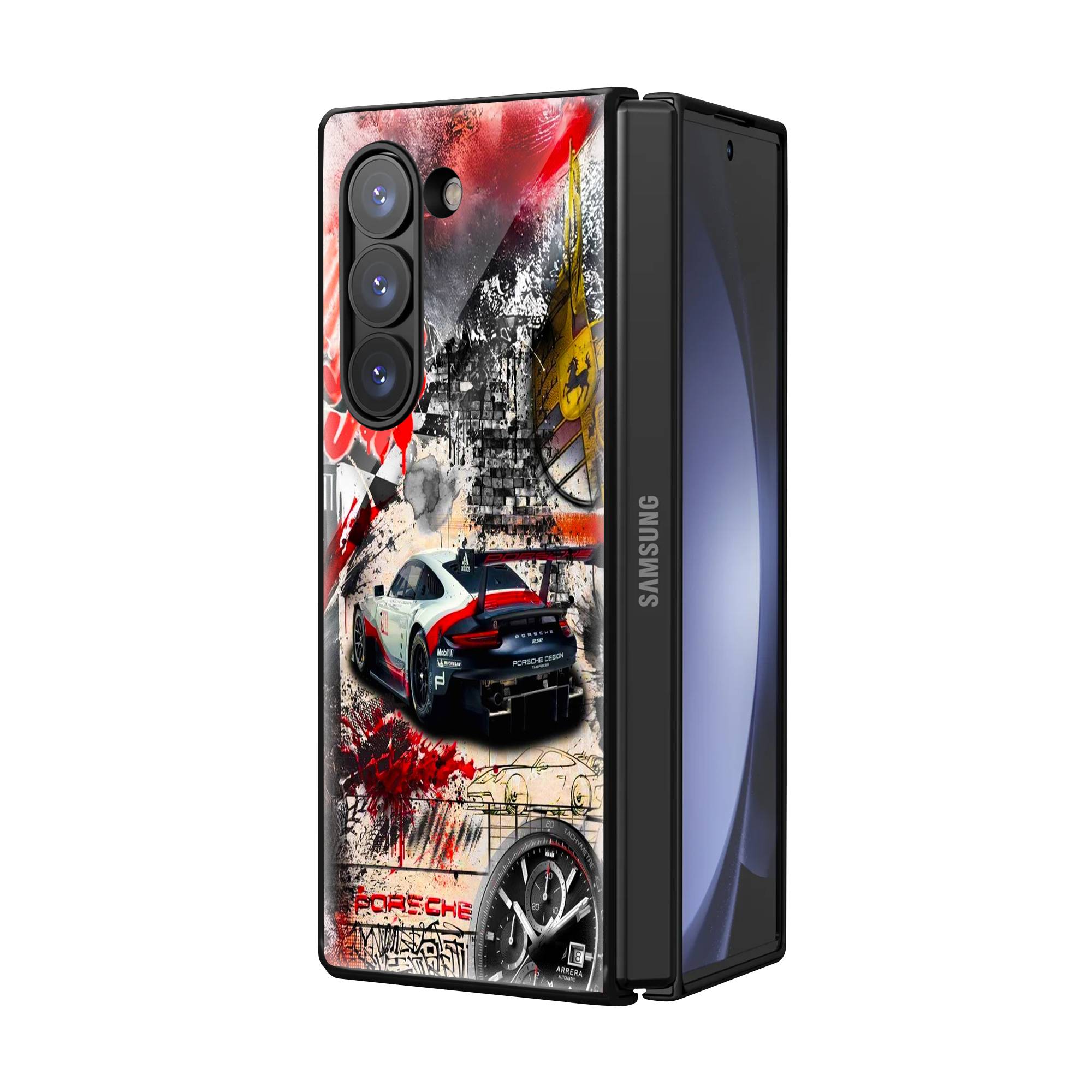 Porsche Samsung Z Fold Glass Case image 1