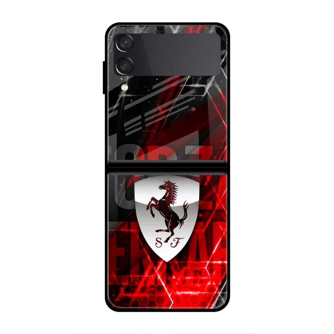 Forza Ferrari Samsung Z Flip 3 Glass Case image 0