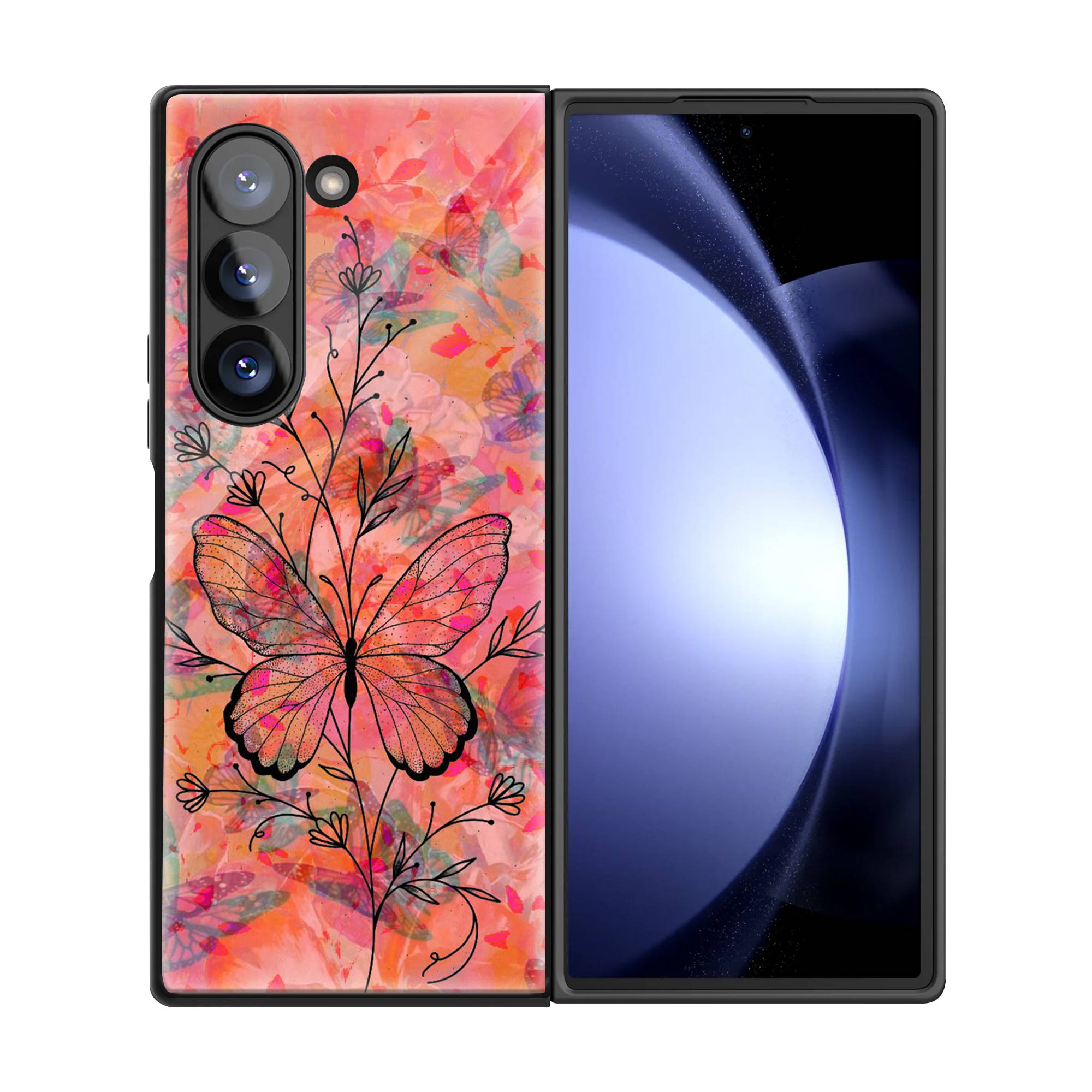 Painted Wings Samsung Z Fold Glass Case image 2