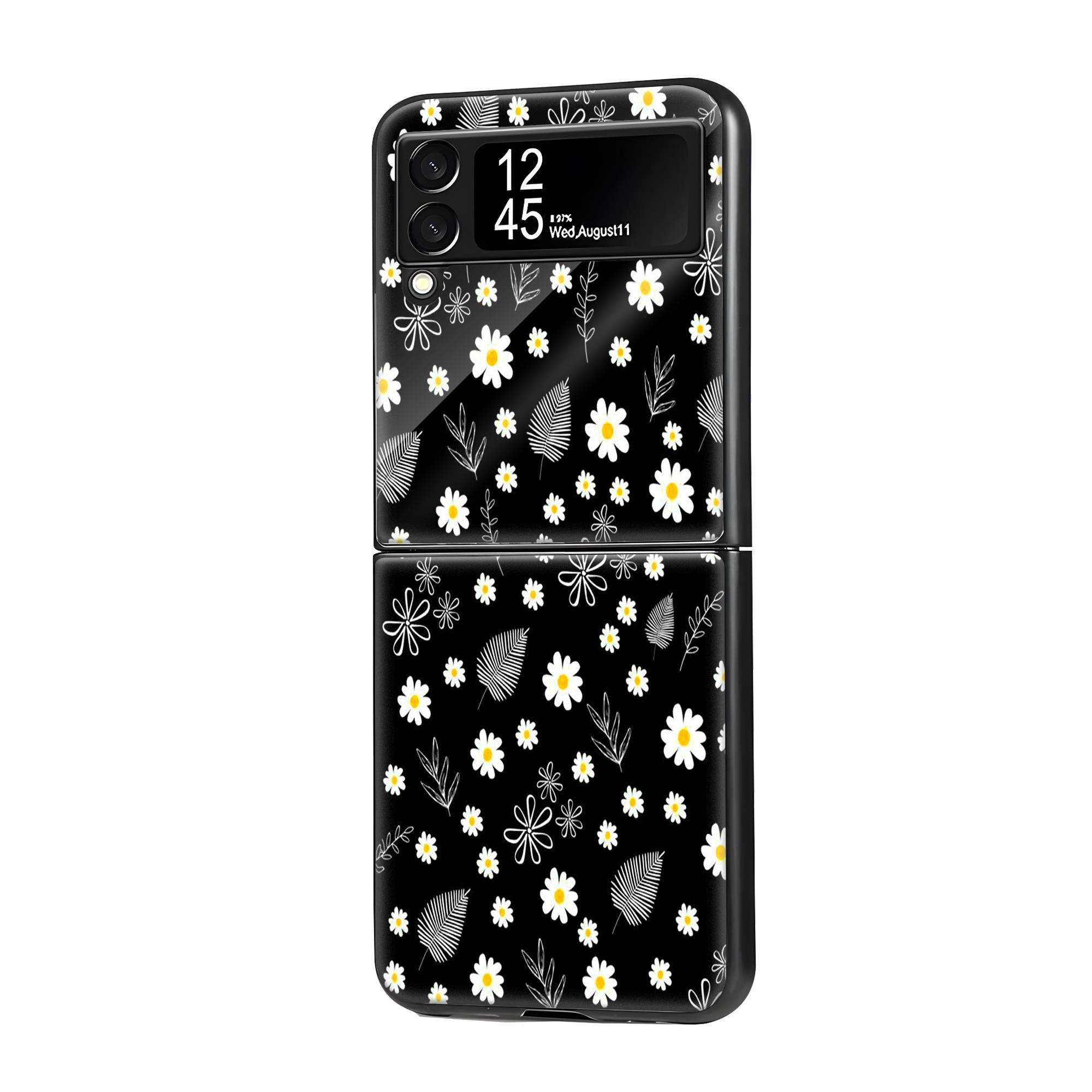 Monochrome Garden Samsung Z Flip Glass Case image 0