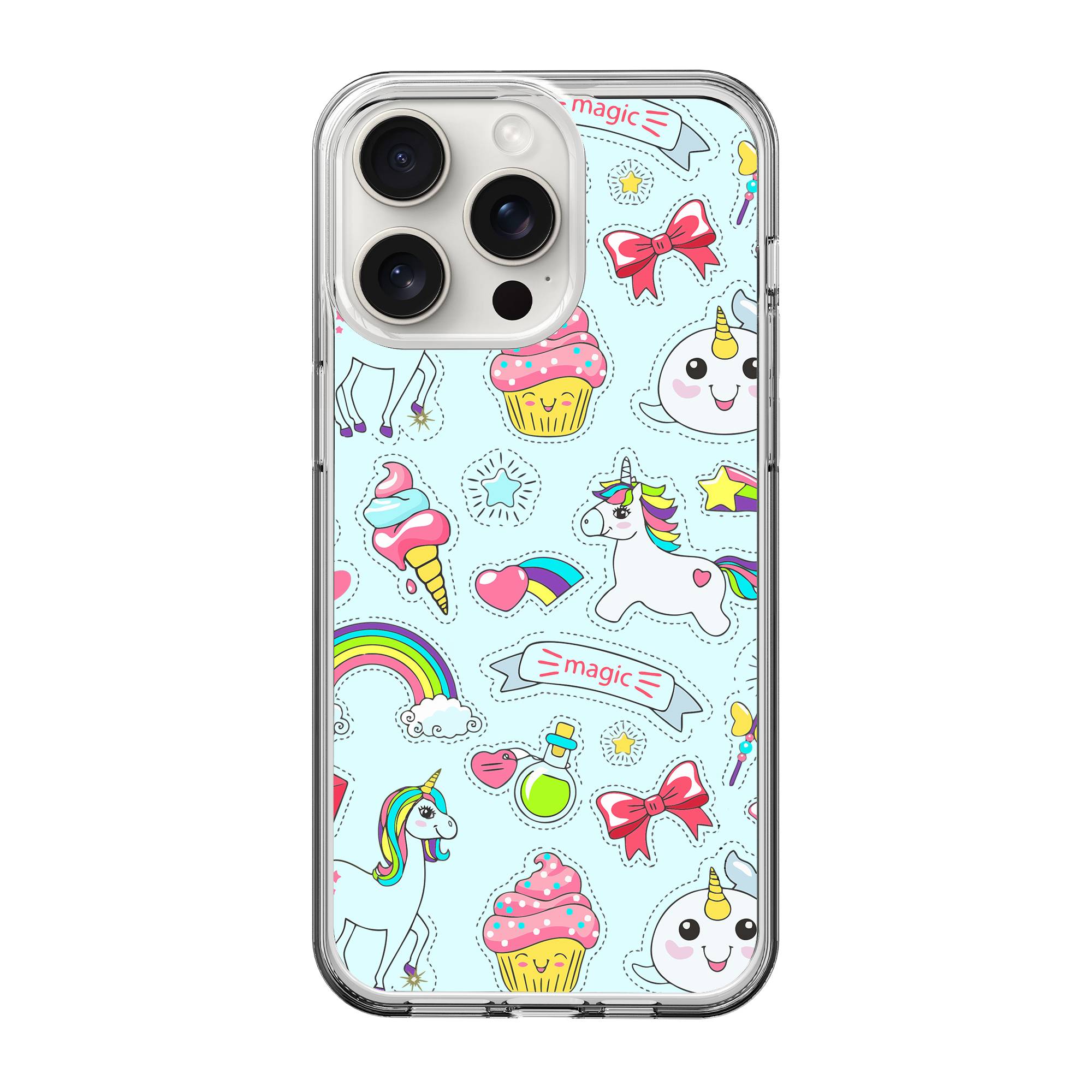 Unicorn Stars Clear Case image 0
