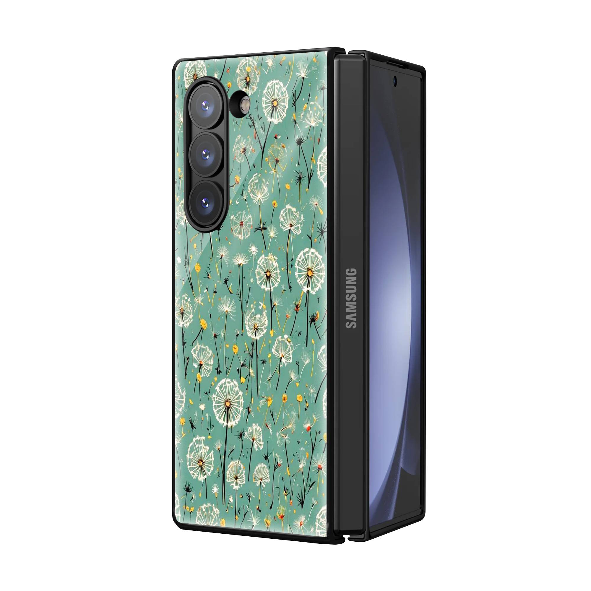 Dandelion Dreams Samsung Z Fold Glass Case image 1