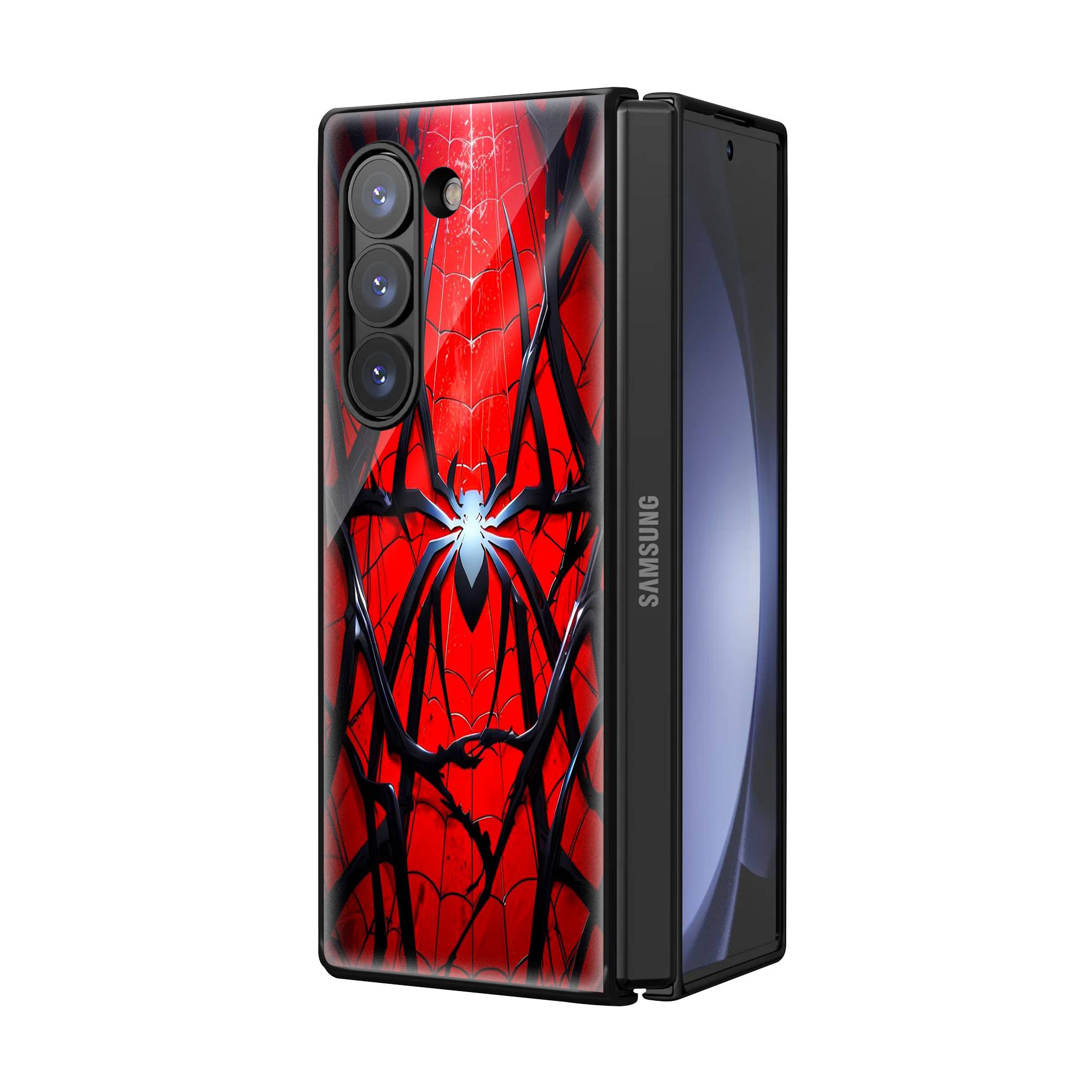Spider-Man’s Web Samsung Z Fold Glass Case image 1