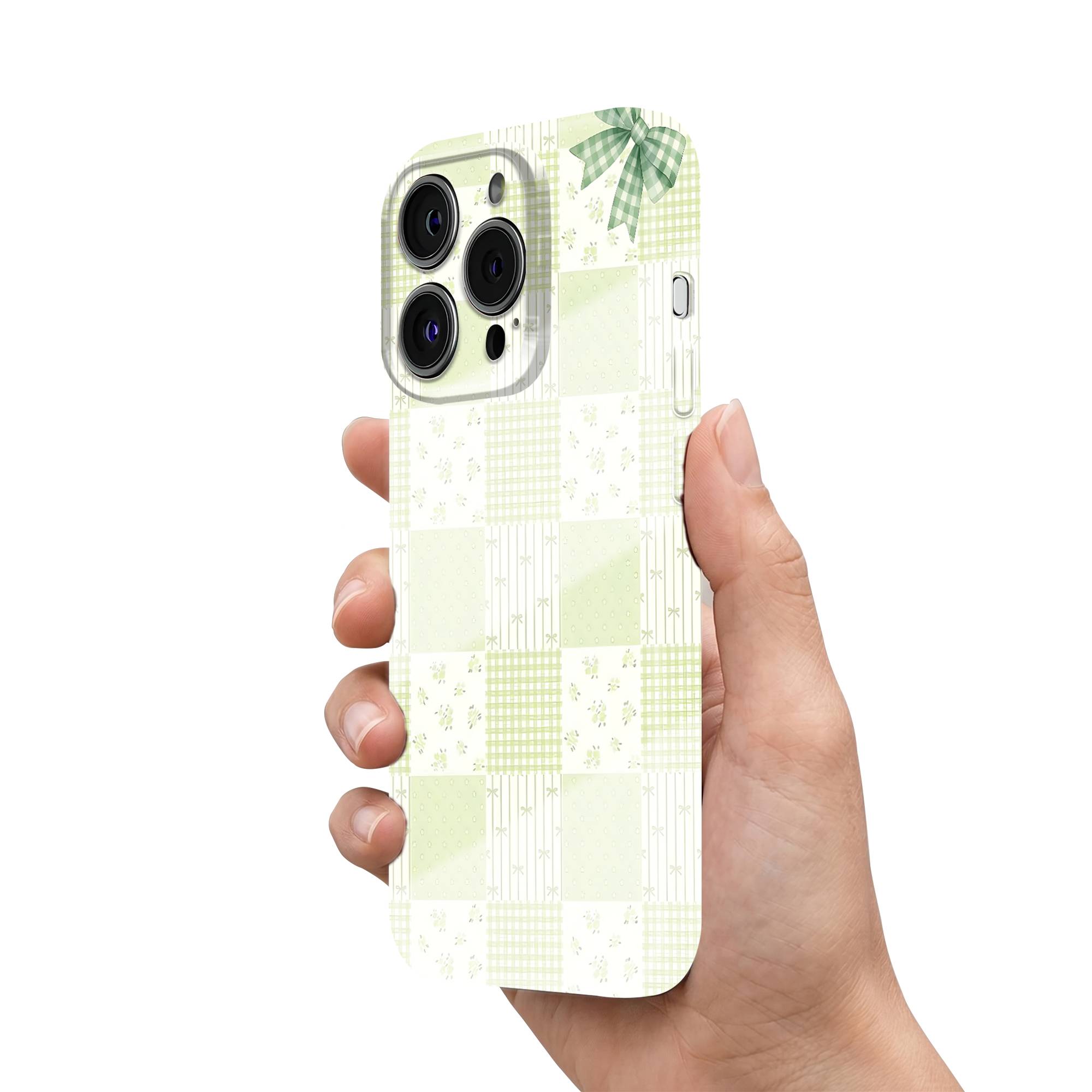 Sage Patchwork Glossy Hard Case