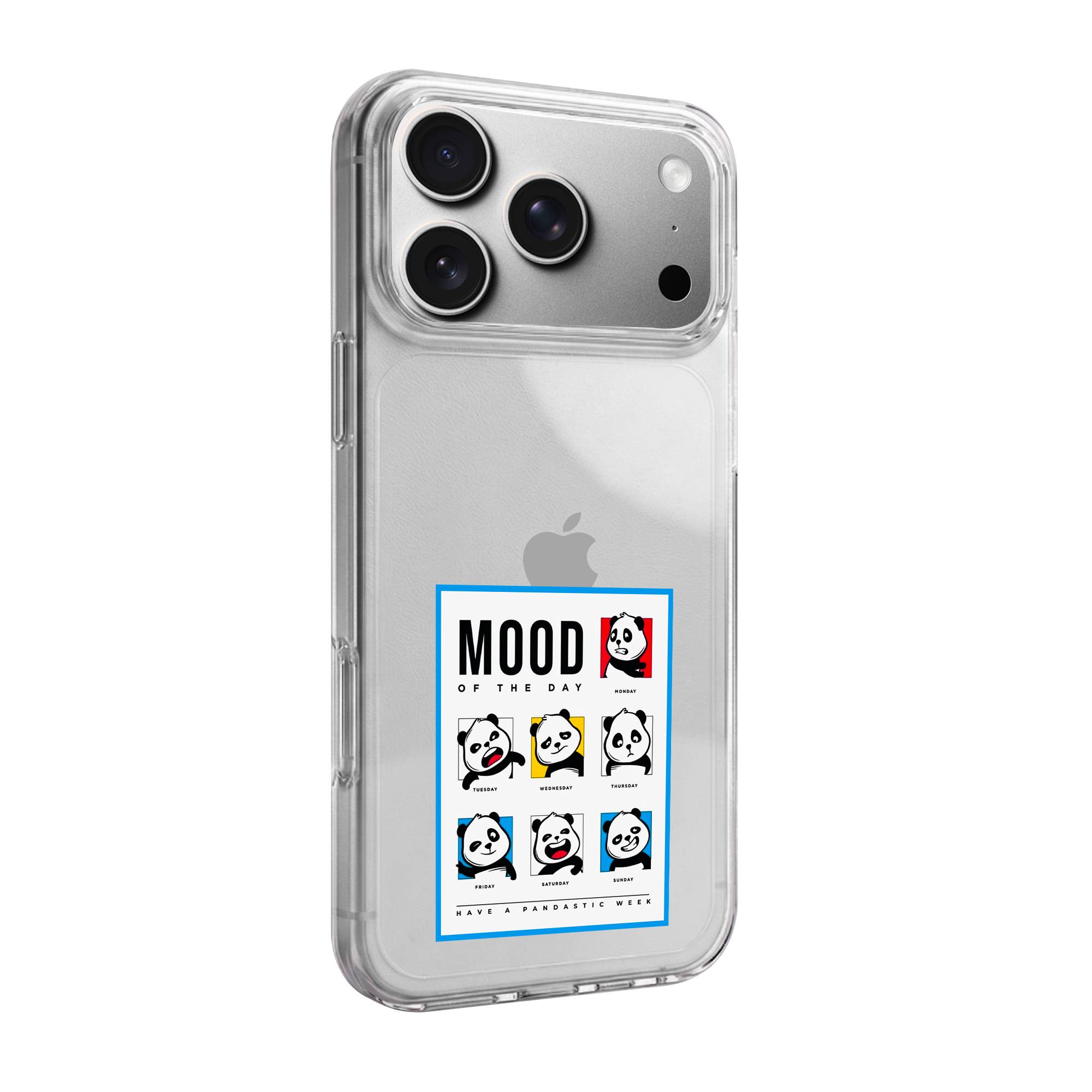 Weekly Panda Moods Premium Clear Case