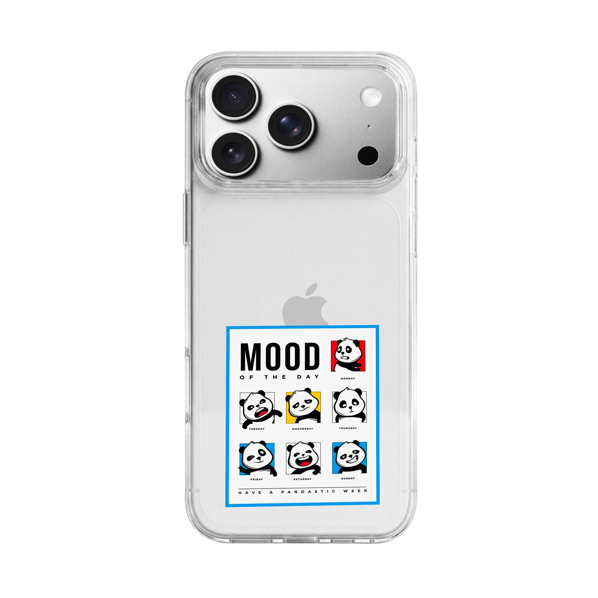 Weekly Panda Moods Premium Clear Case