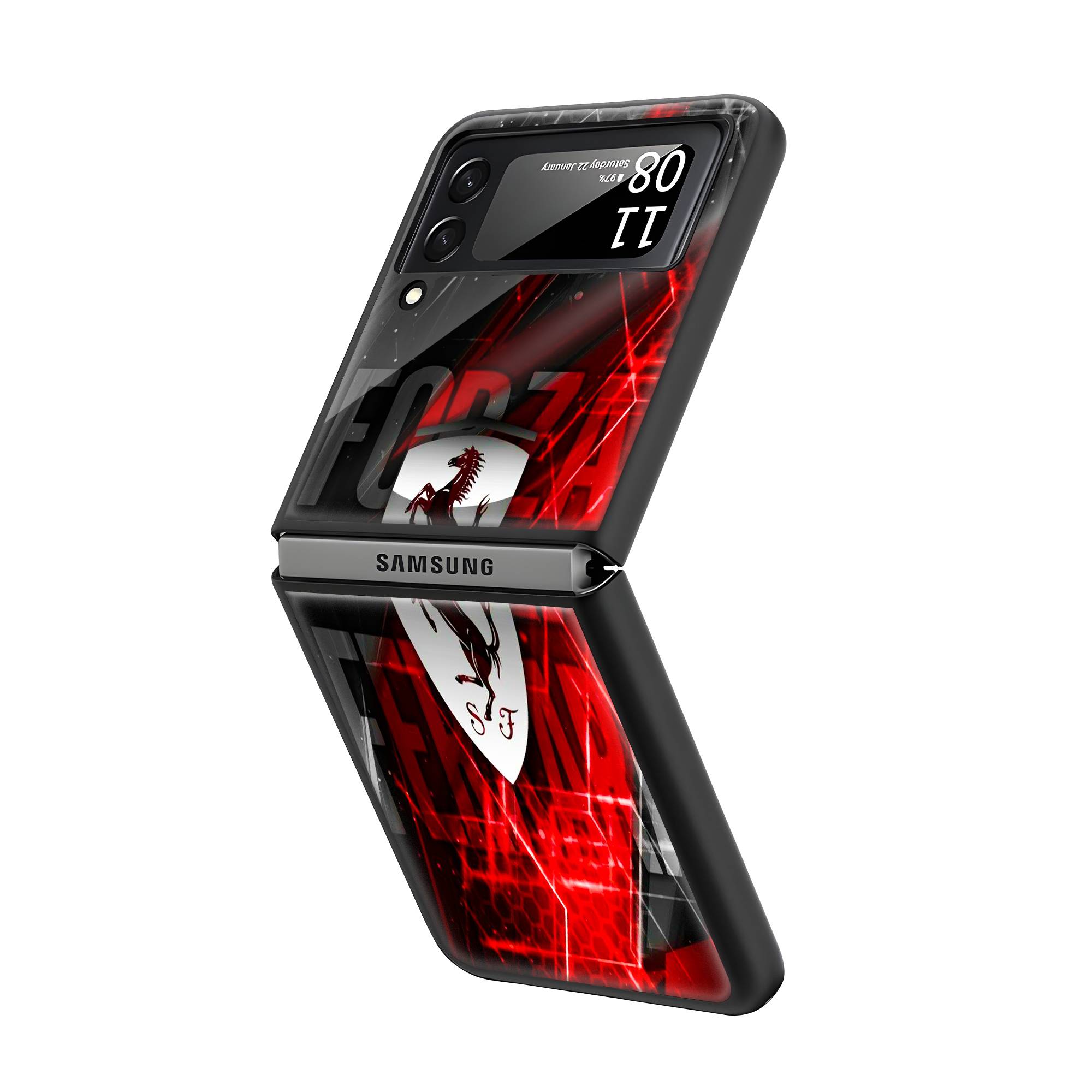 Forza Ferrari Samsung Z Flip Glass Case image 1