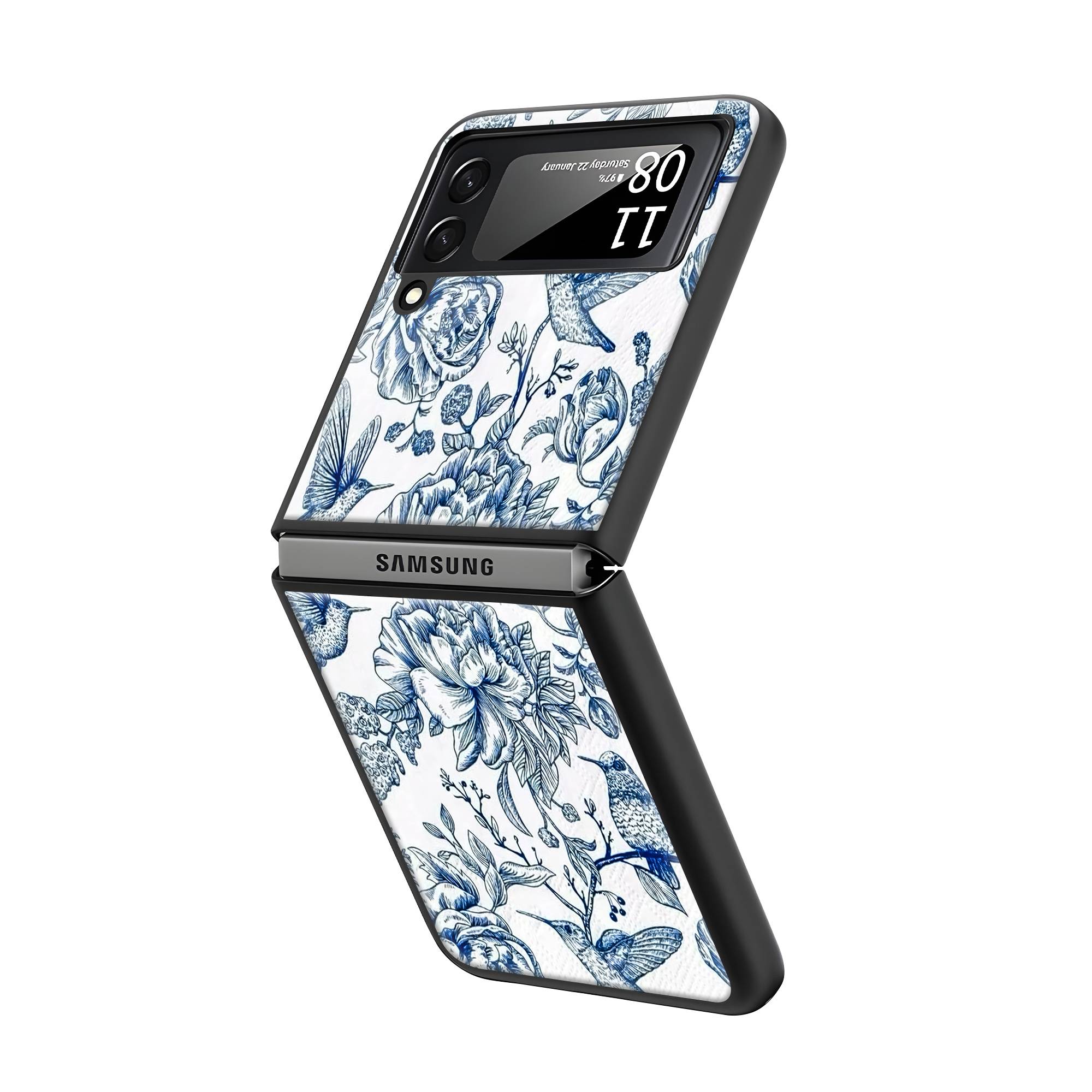 Bluebloom Samsung Z Flip Glass Case image 1