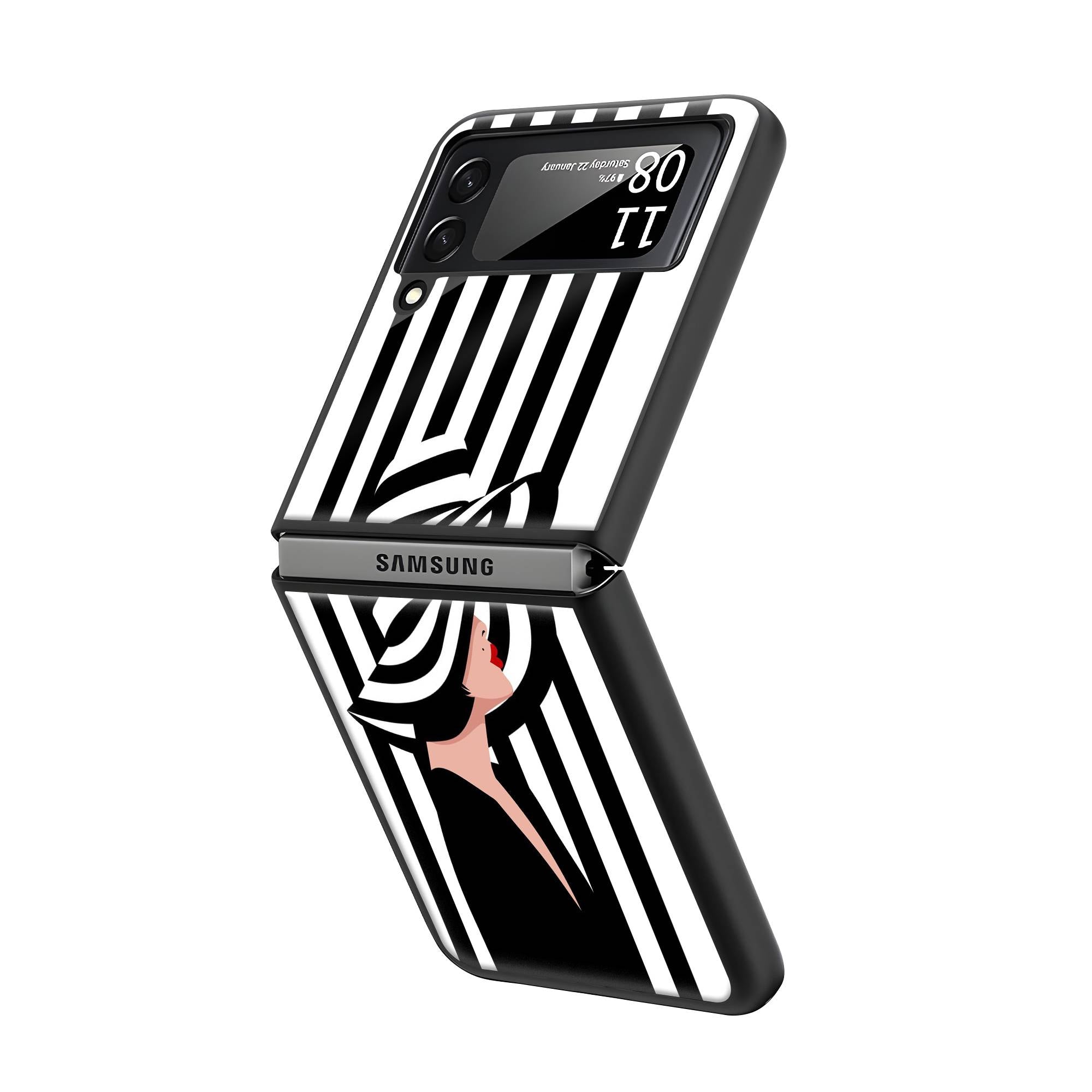 Queen Bee Samsung Z Flip Glass Case image 1