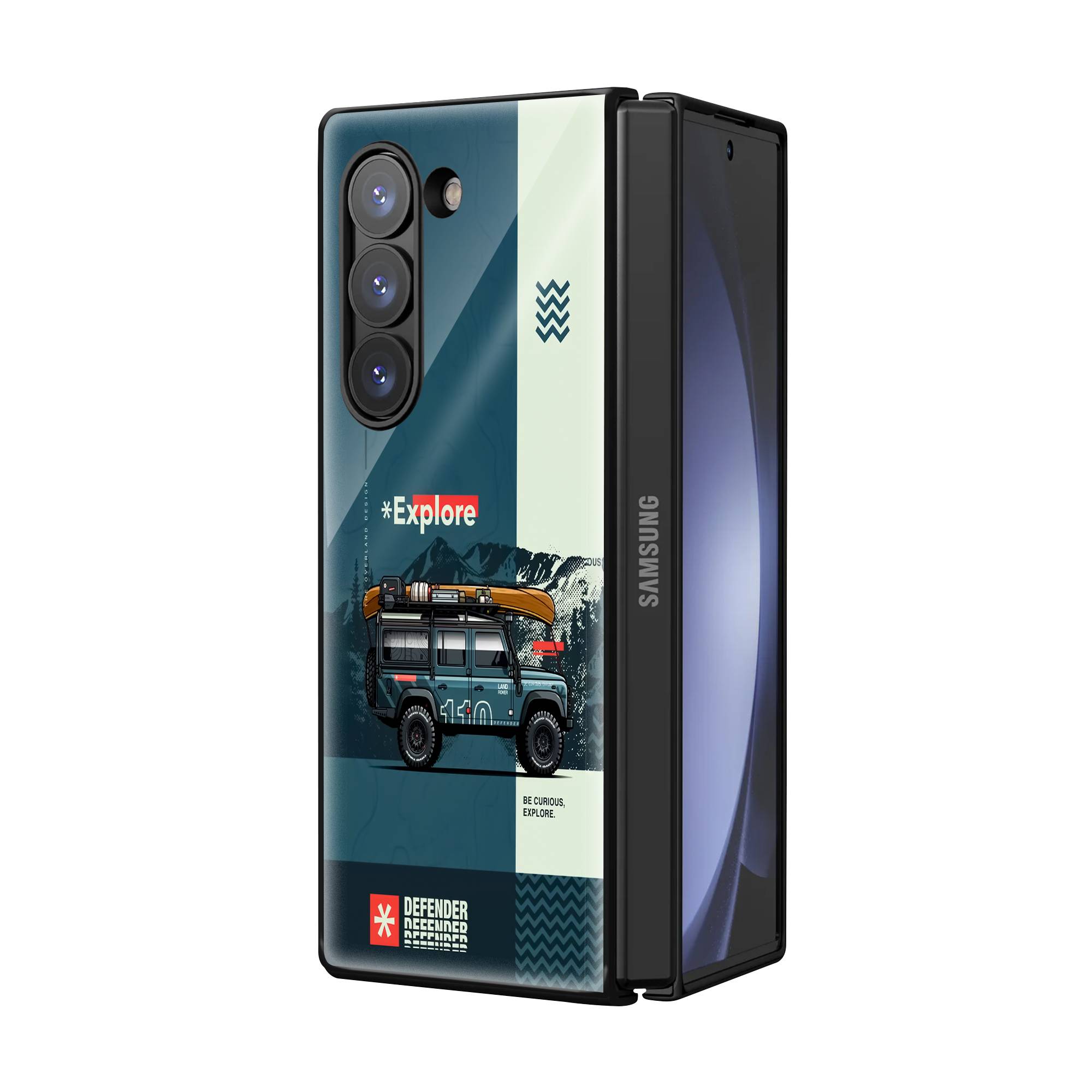 Off-Road Adventure Samsung Z Fold Glass Case image 1
