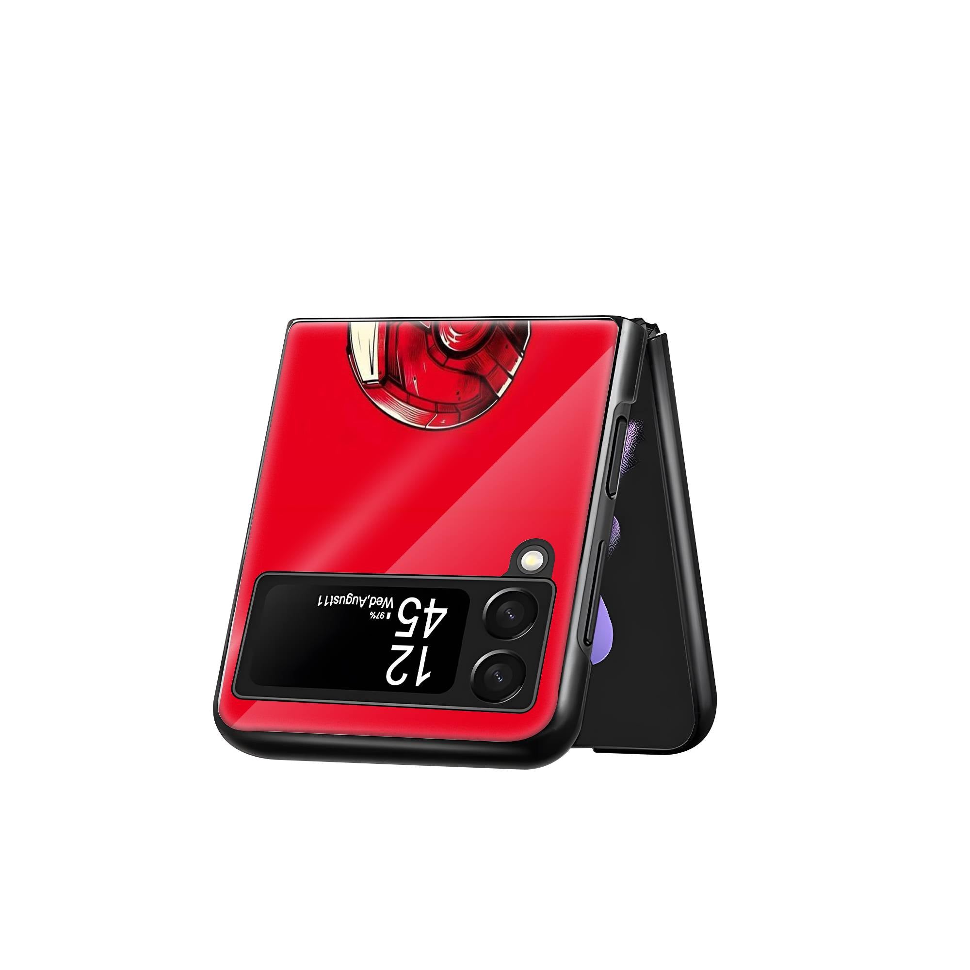 Iron man Samsung Z Flip Glass Case image 2