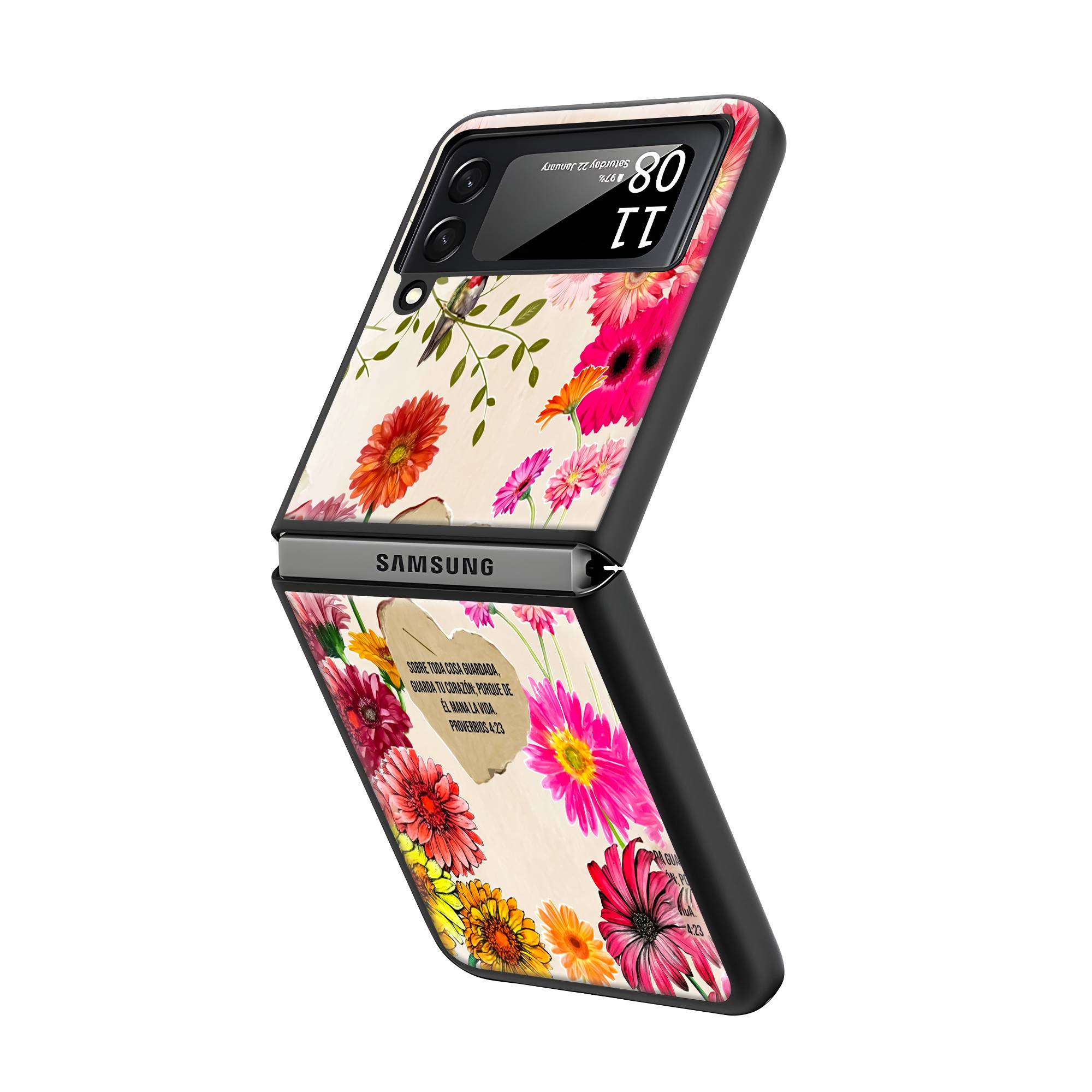 Vibrant Verse Samsung Z Flip Glass Case image 1