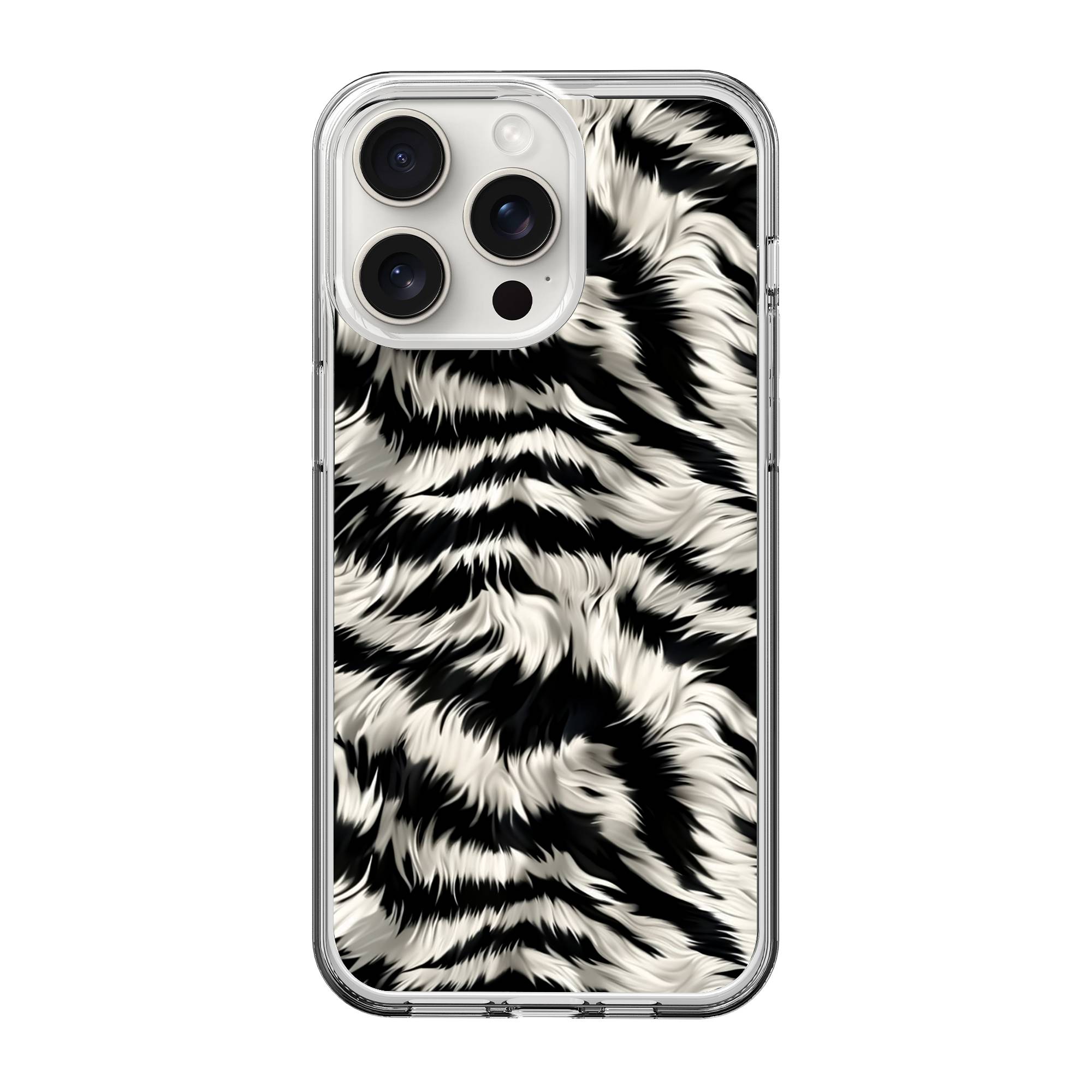 Zebra Fur Clear Case image 0