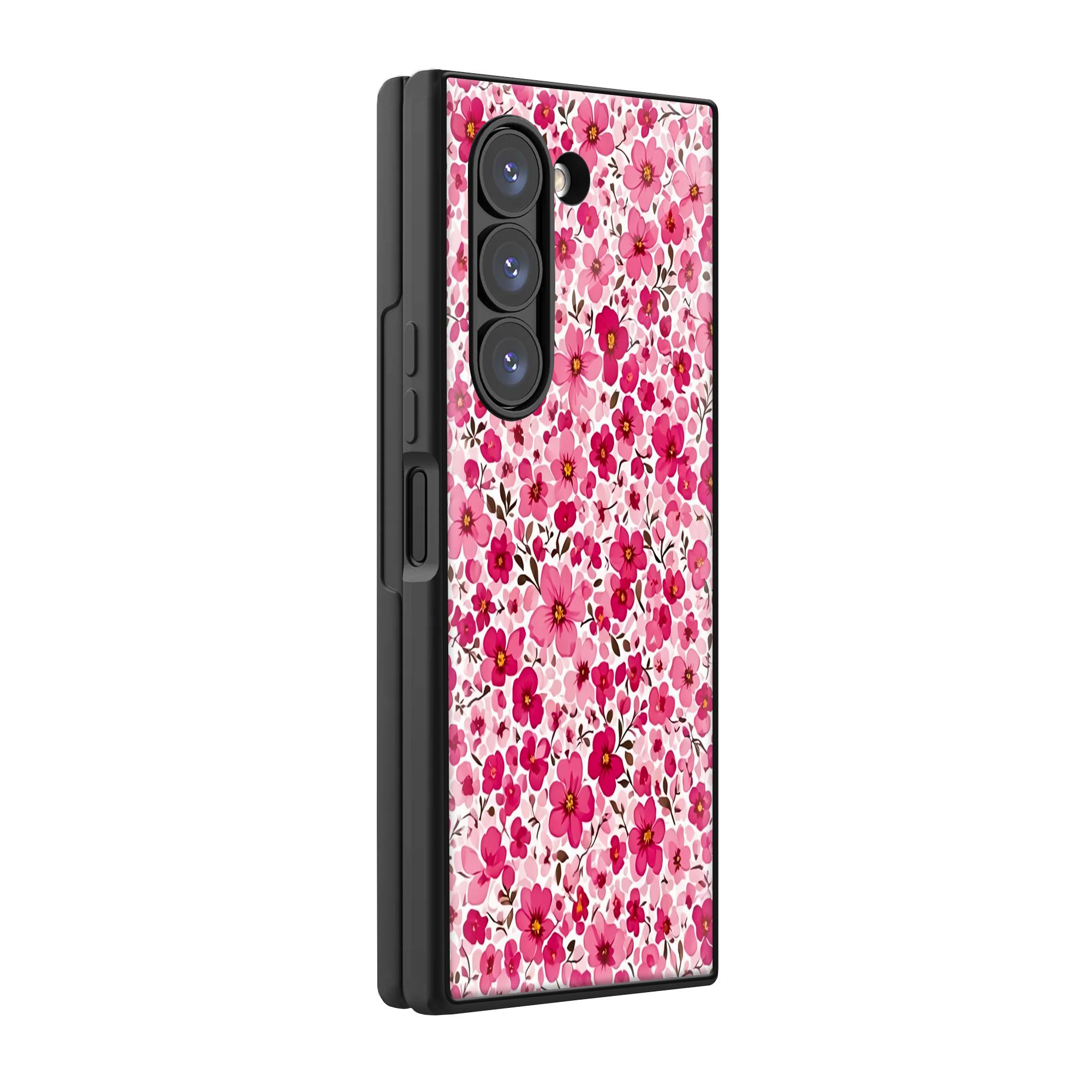 Pink Blossom Samsung Z Fold Glass Case image 0
