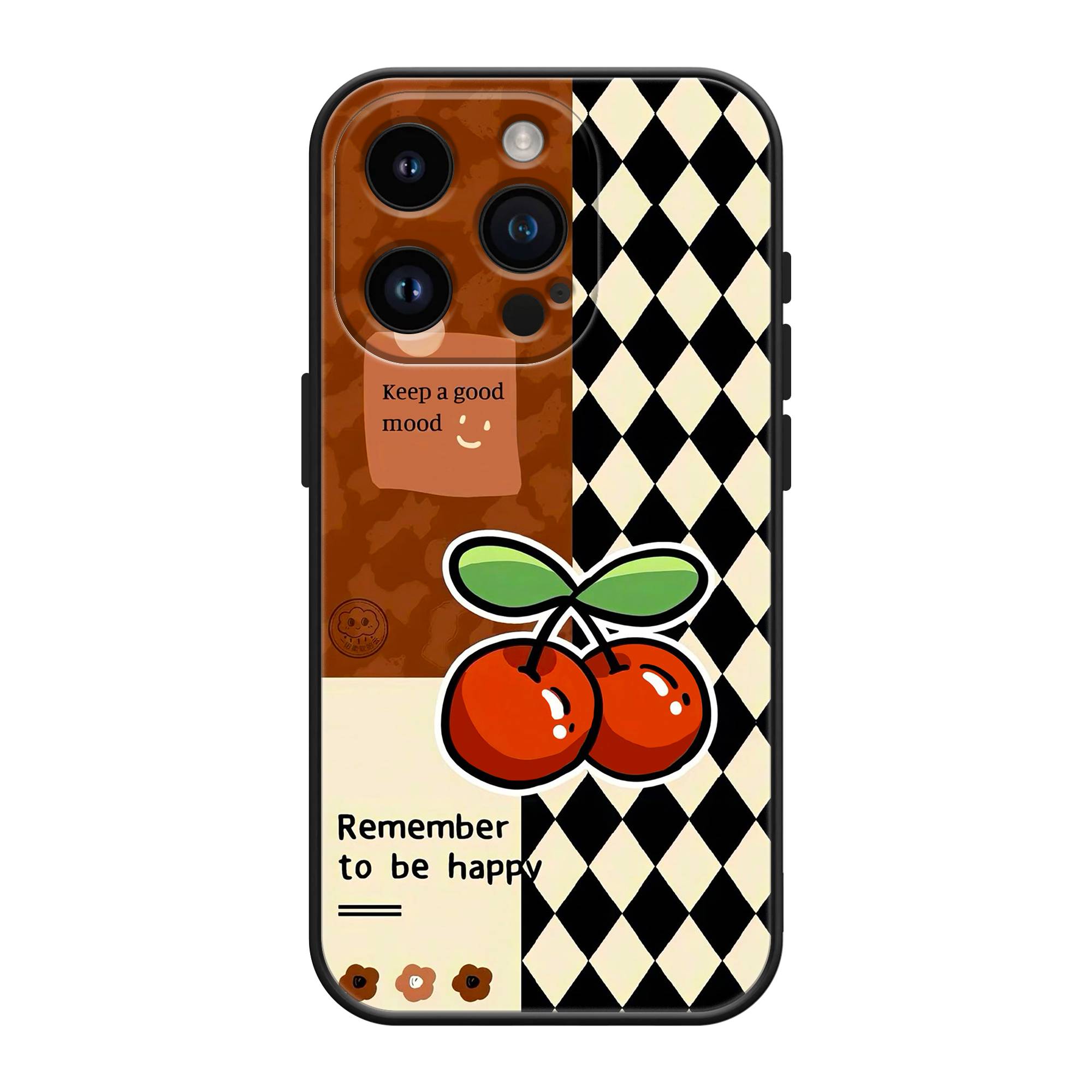 Cherry Checkers Silicone Case image 0