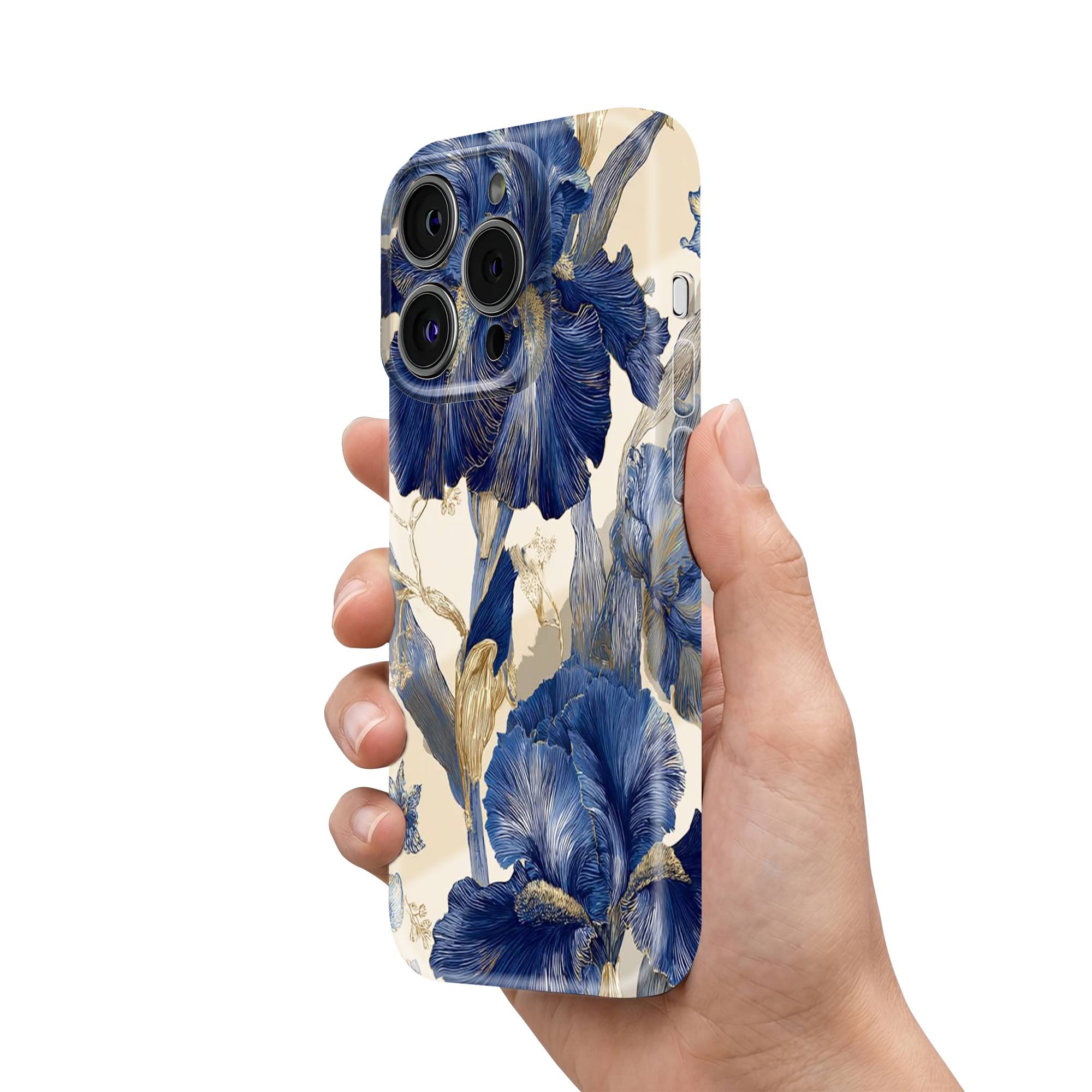 Sapphire Petals Glossy Hard Case
