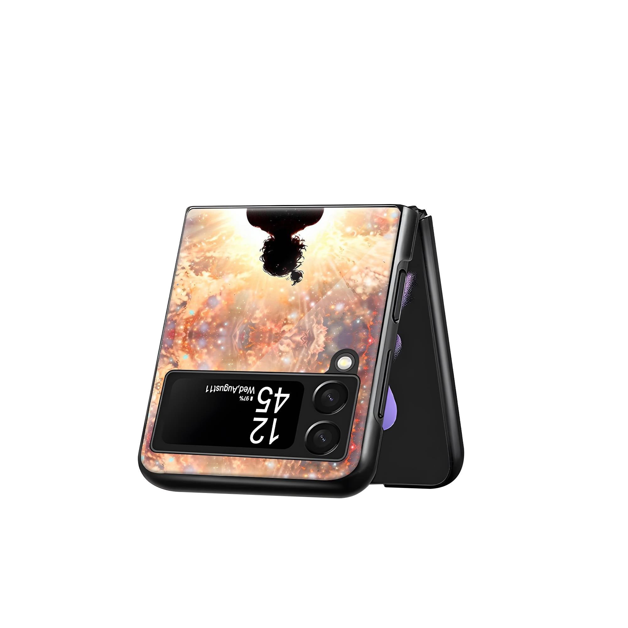 Krishna Art Samsung Z Flip Glass Case image 2