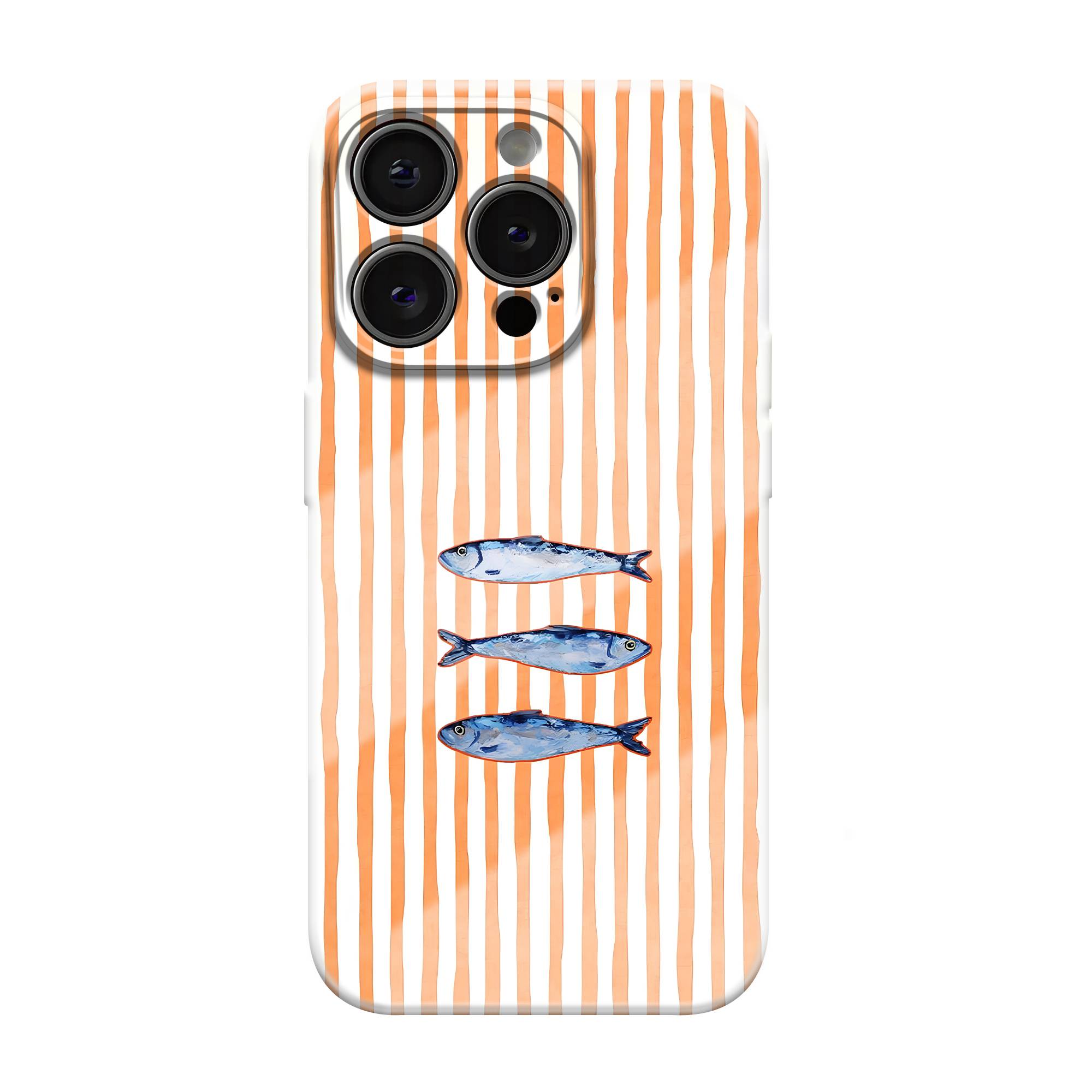 Sardine Stripes Glossy Hard Case