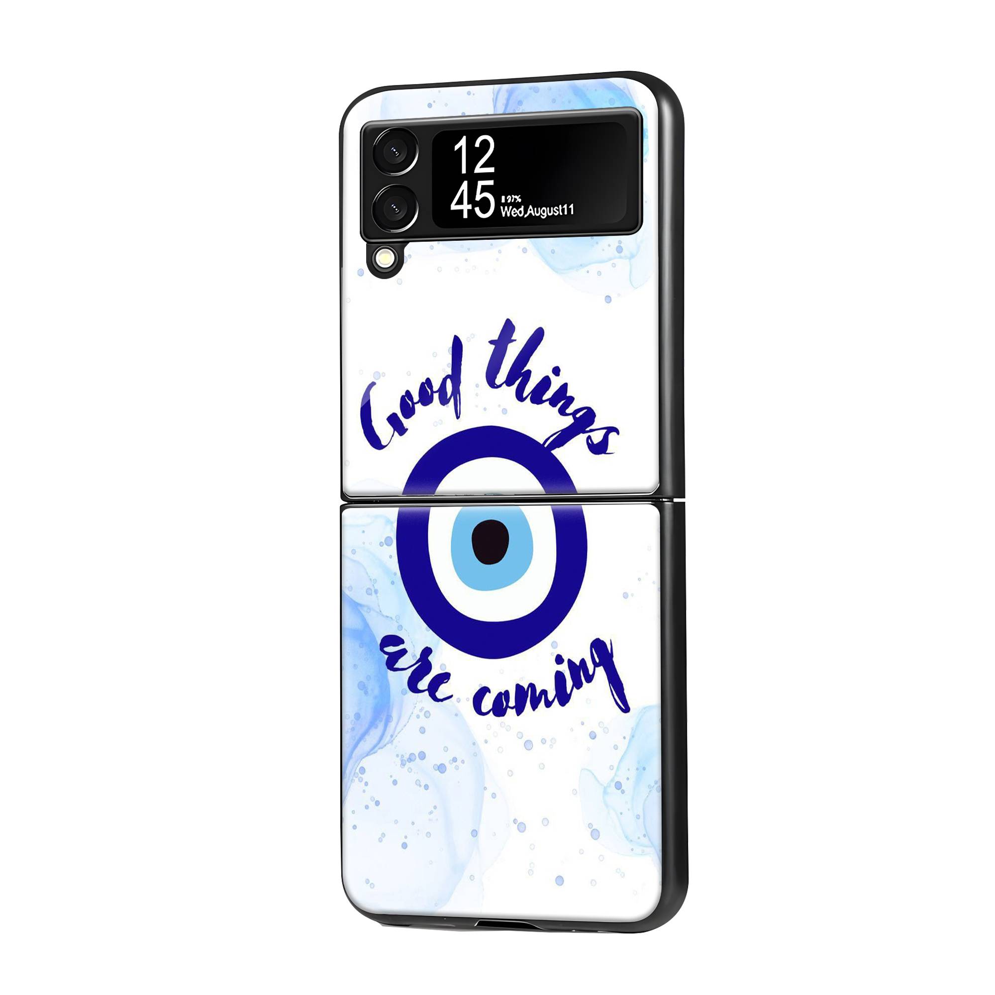 Lucky Eye Samsung Z Flip Glass Case image 0