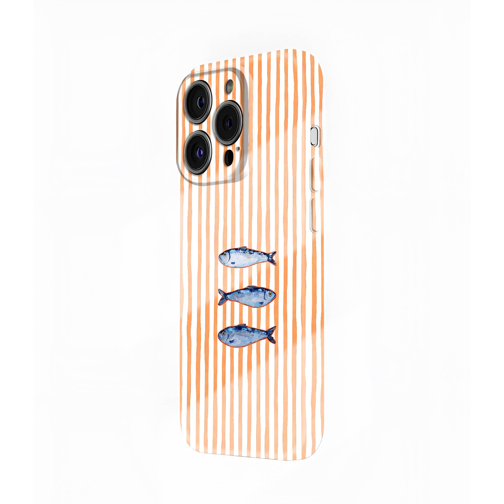 Sardine Stripes Glossy Hard Case