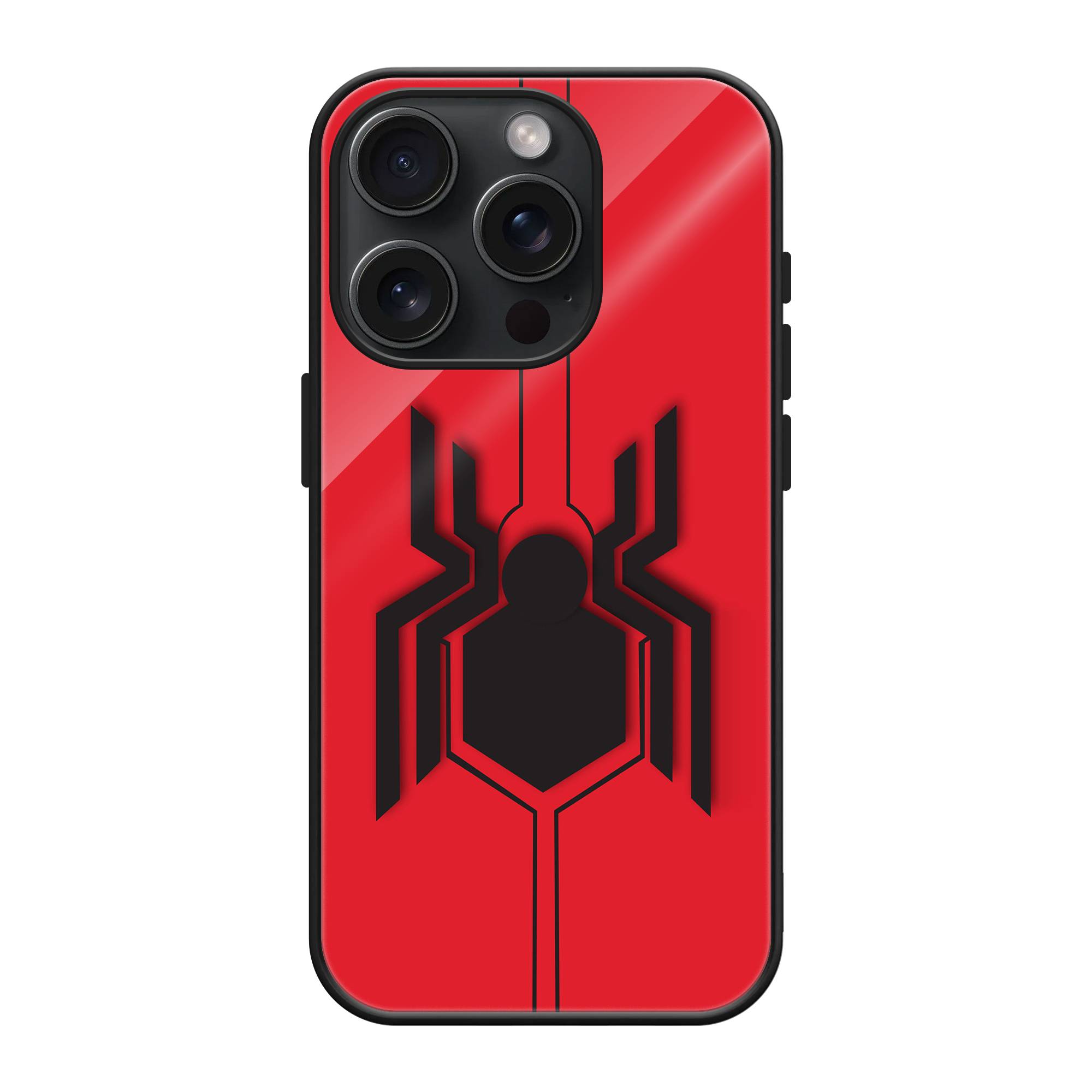Spiderman Logo Glass Case image 0