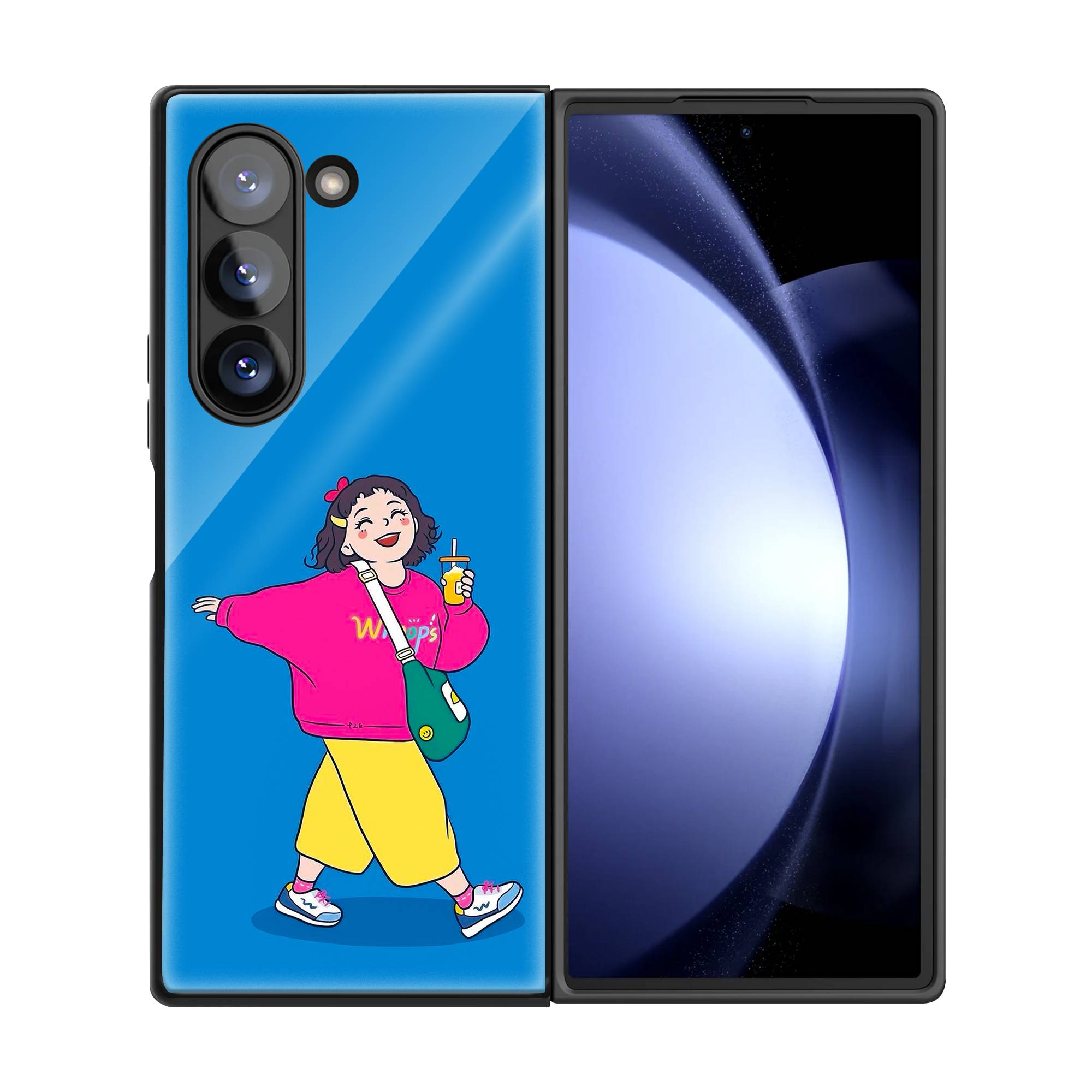 Giggle Gal Samsung Z Fold Glass Case image 2