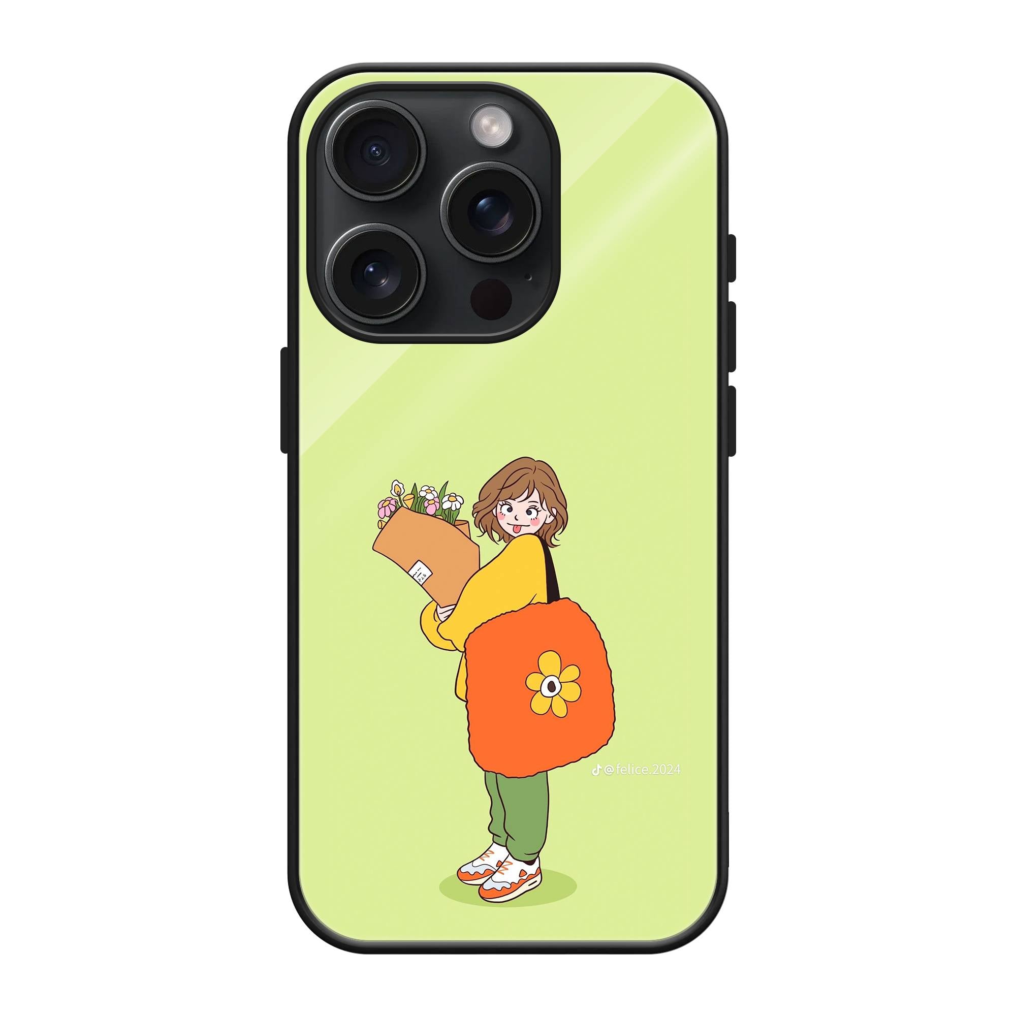 Cute Doodle Glass Case image 0