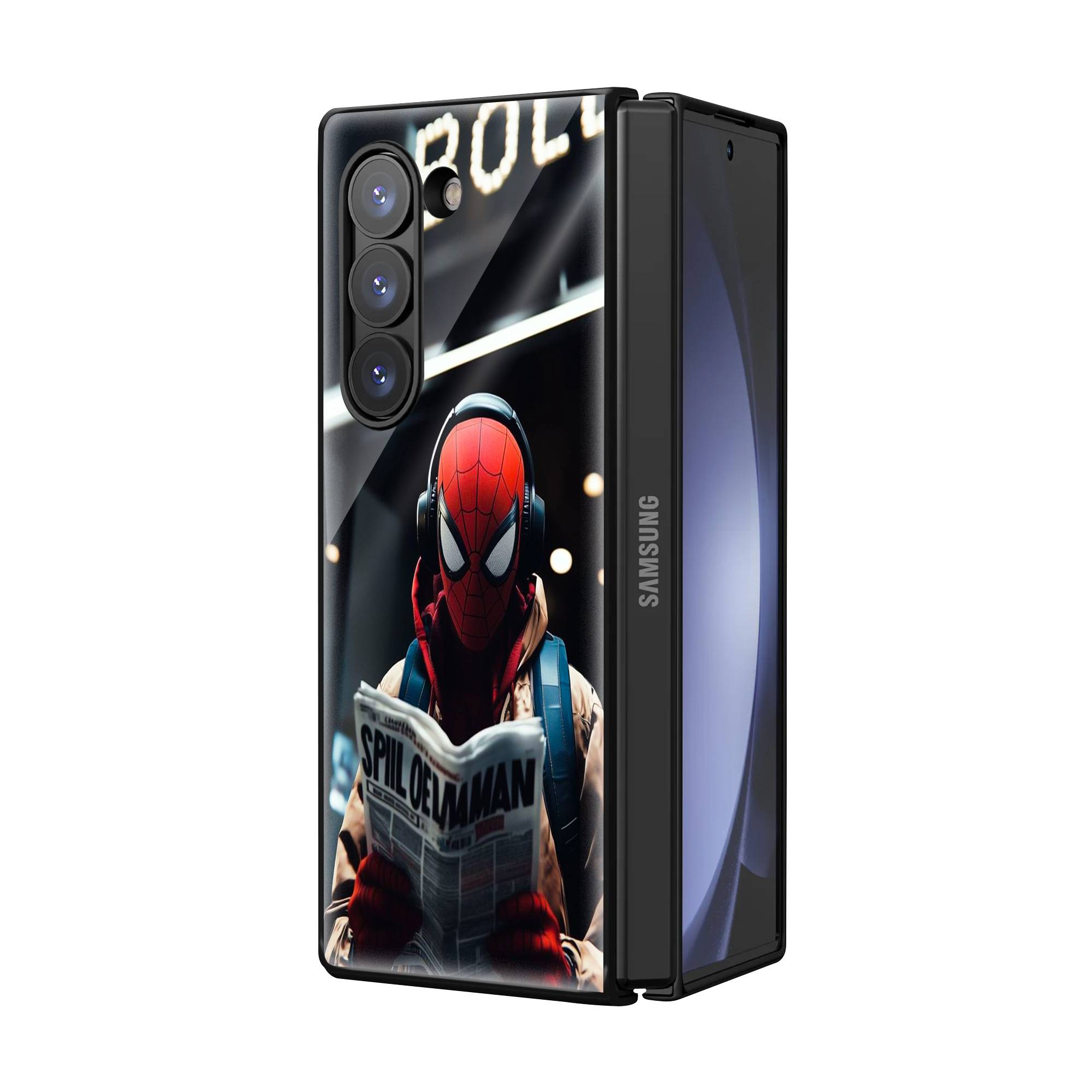 Urban Spidey Samsung Z Fold Glass Case image 1