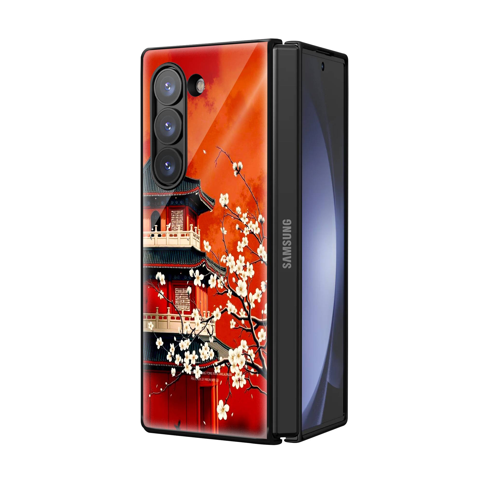 Blossom & Temple Samsung Z Fold Glass Case image 1